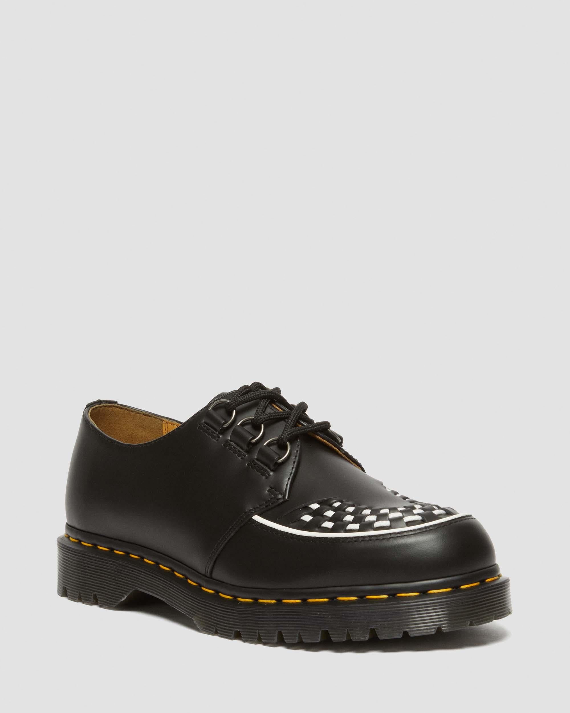 Dr. Martens Ramsey Smooth Leather Creepers Black - Womens