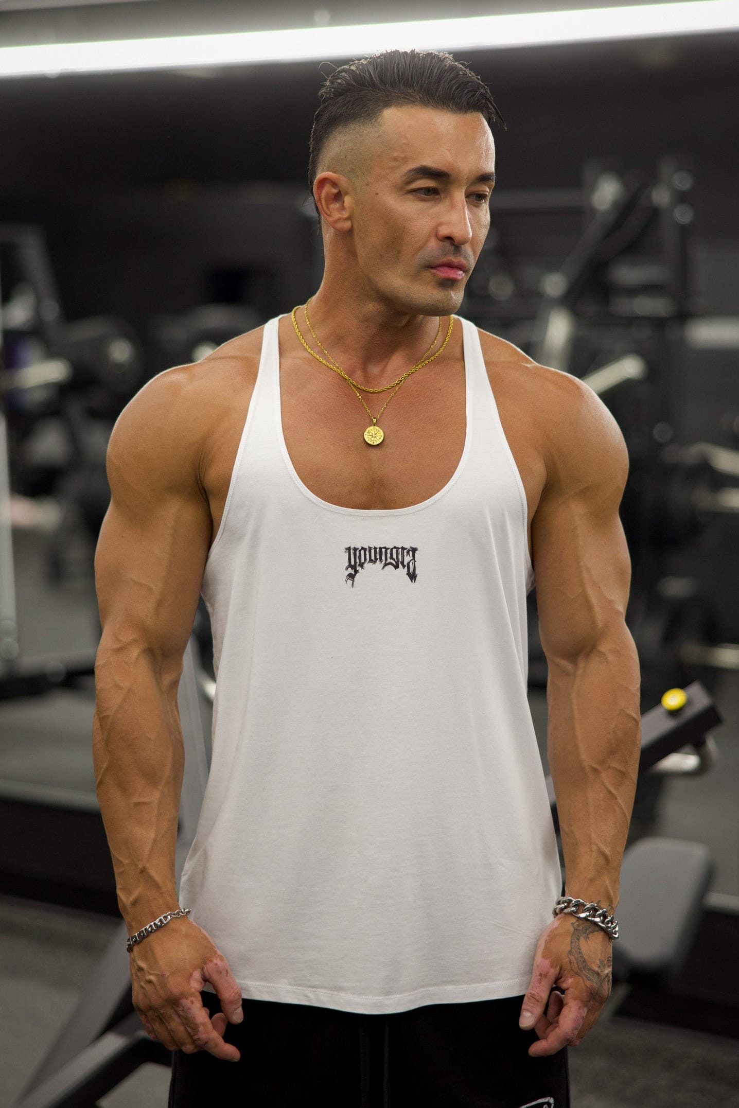 YoungLA 3074 - Thin Strap Stringers 'White'