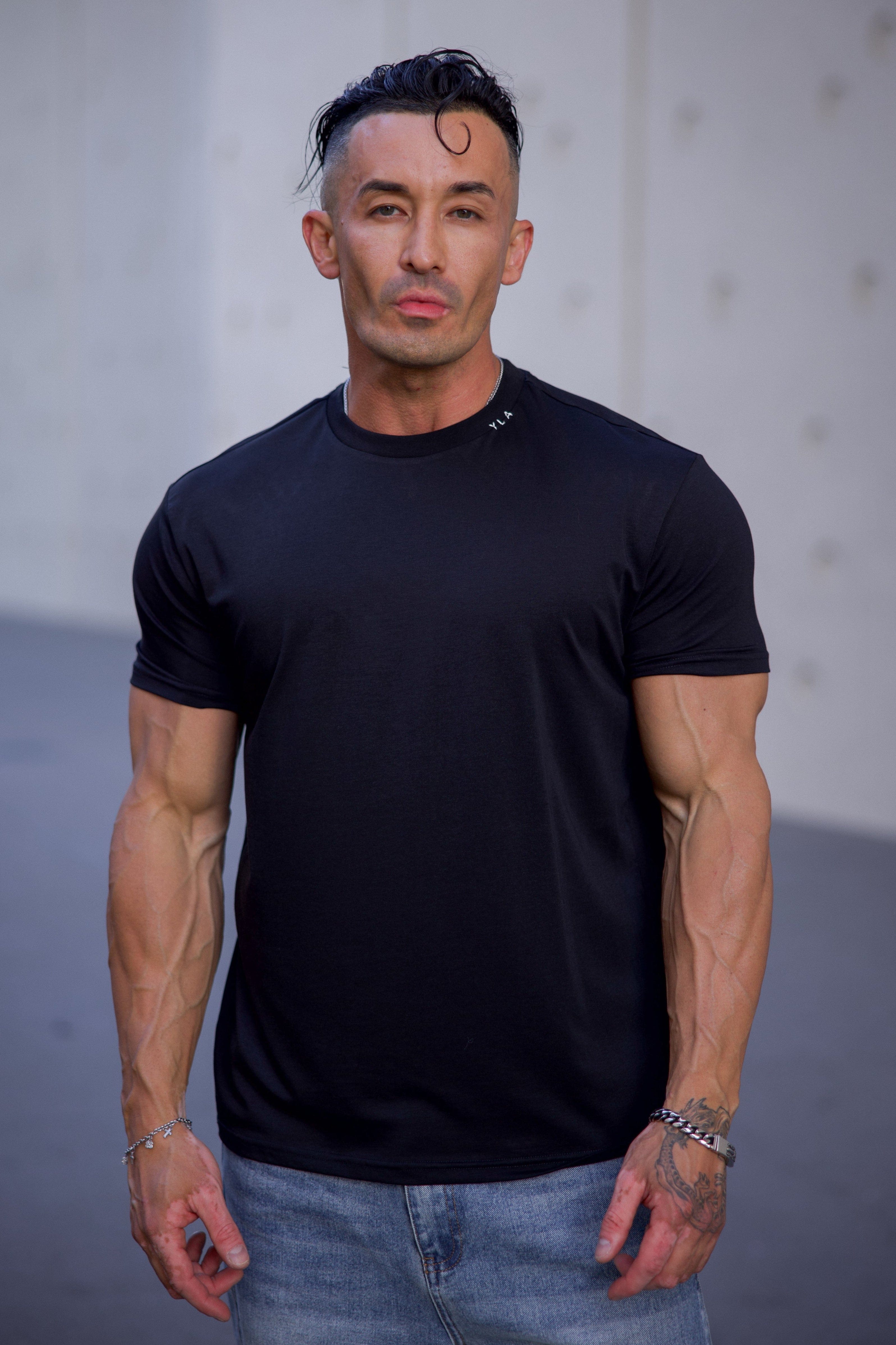 YoungLA 4334 - AeroTech Fitted Tees 'Black'