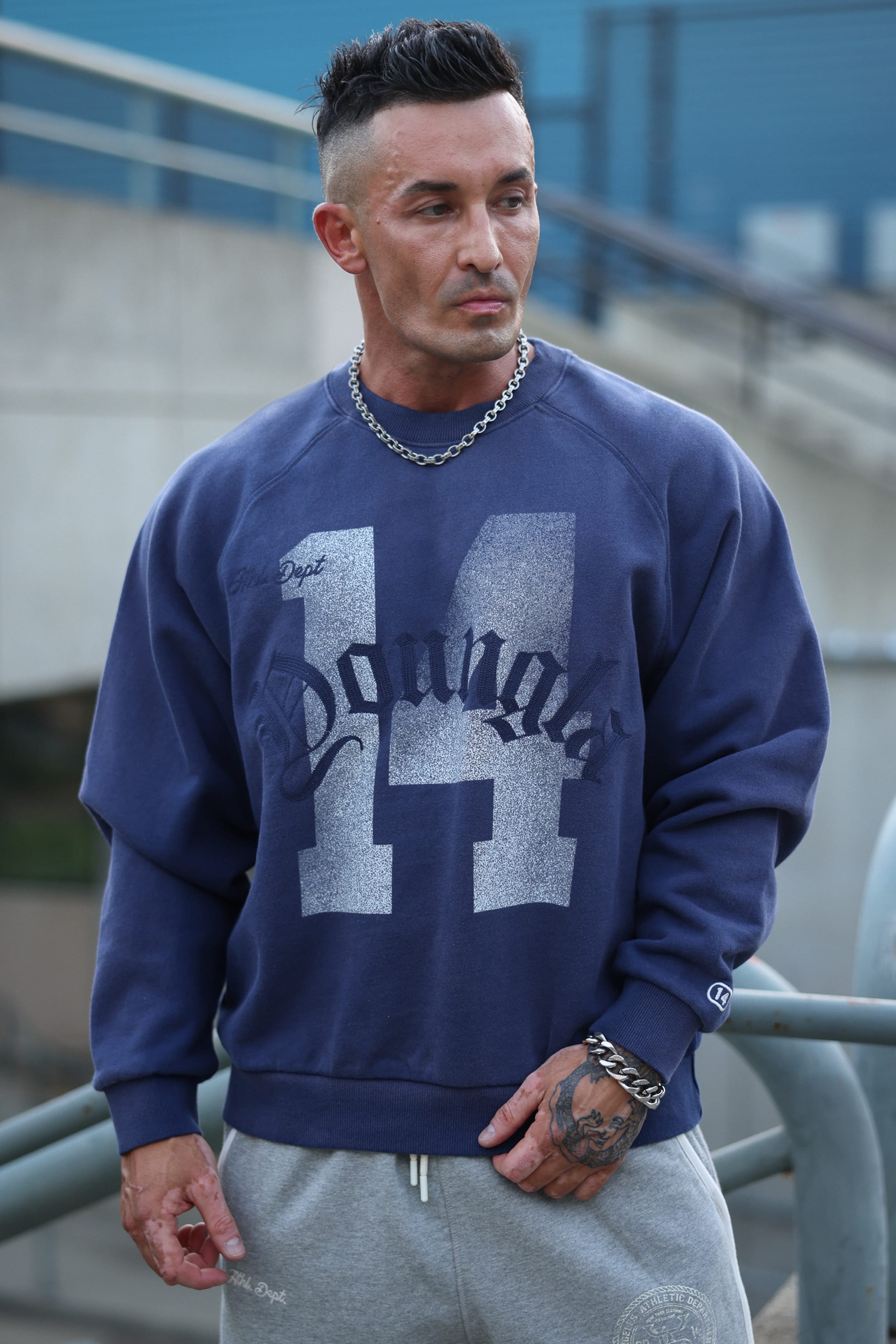 YoungLA 5131 - Golden Era Crewnecks 'Navy Wash'