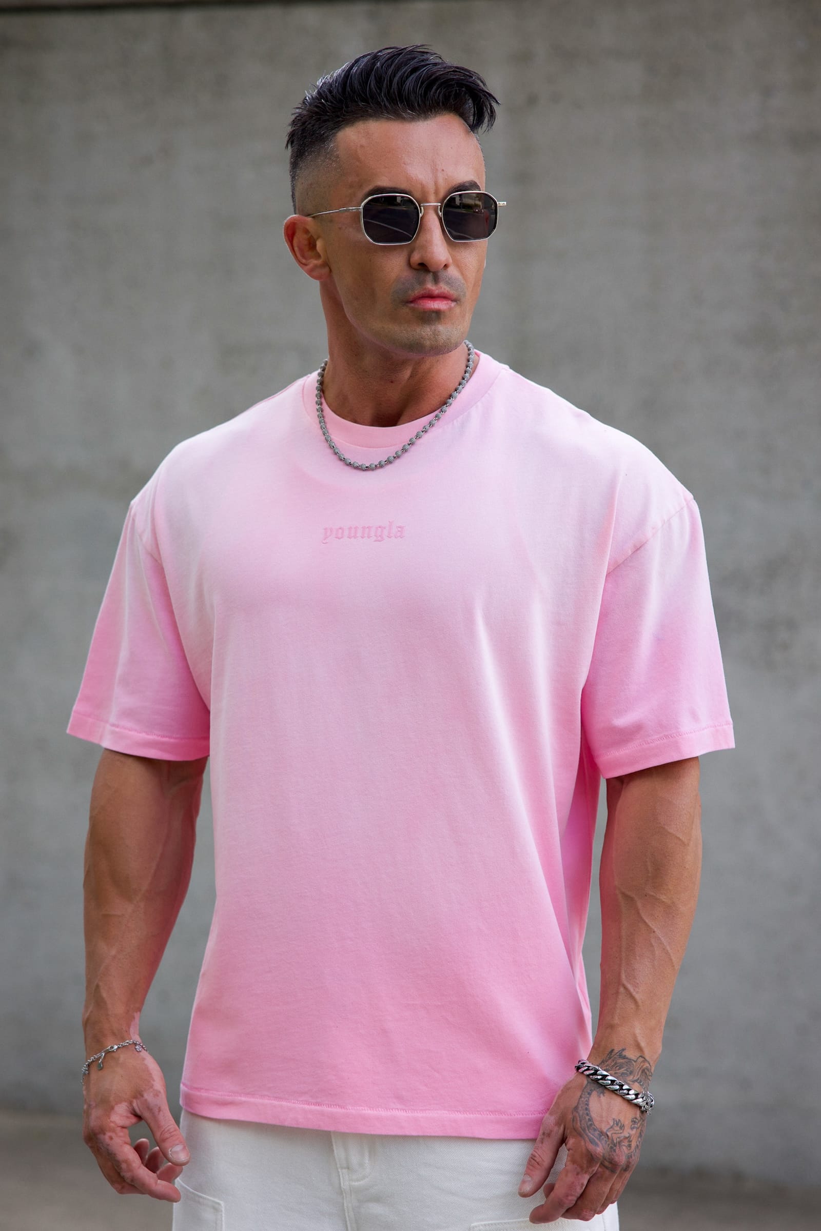 YoungLA 4216 - Summer Soft Tees 'Pink Wash'