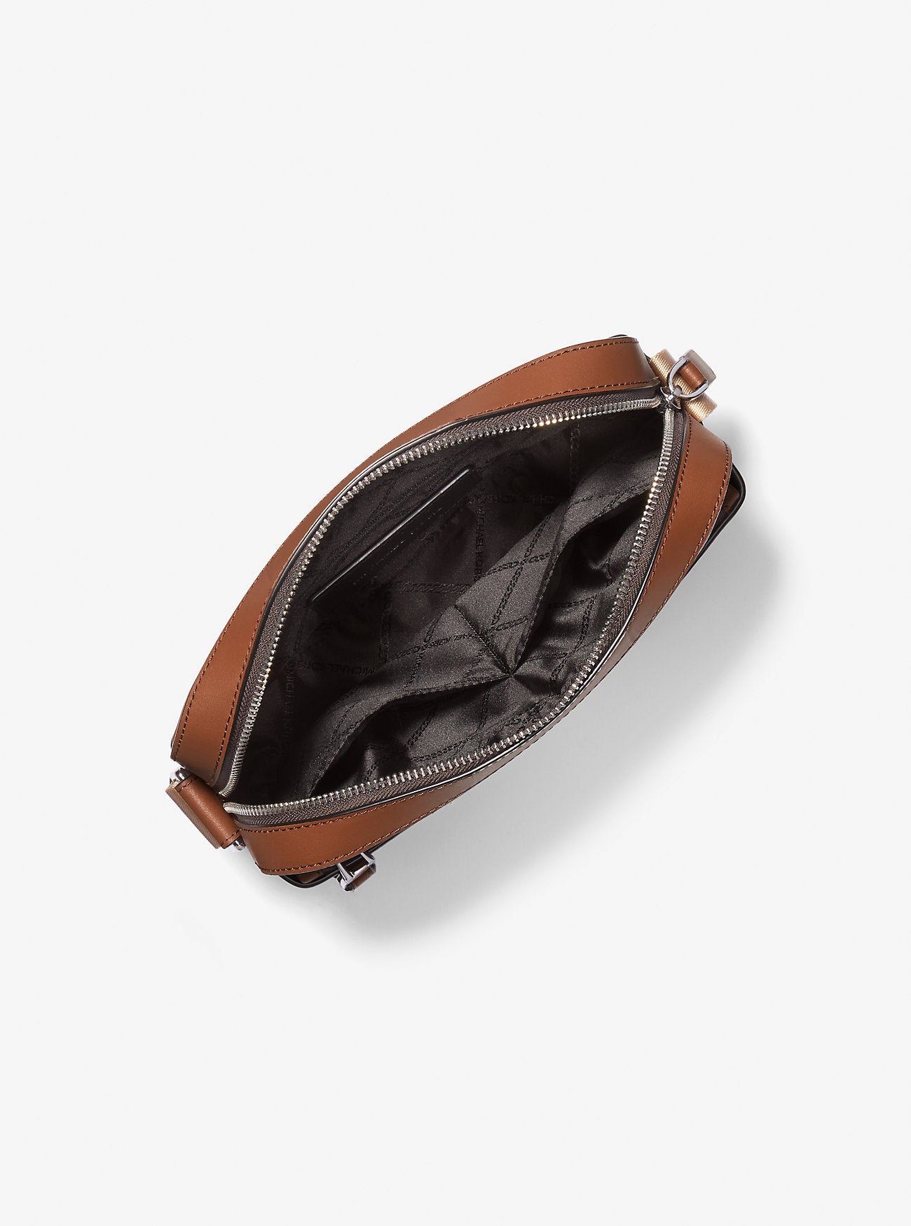 Hudson Pebbled Leather Utility Crossbody Bag LUGGAGE