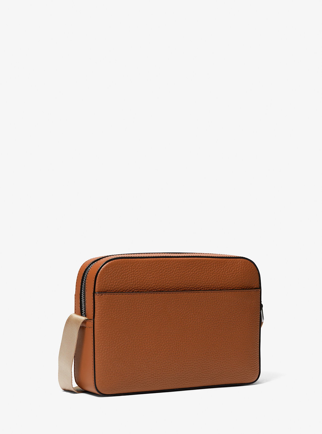 Hudson Pebbled Leather Utility Crossbody Bag LUGGAGE
