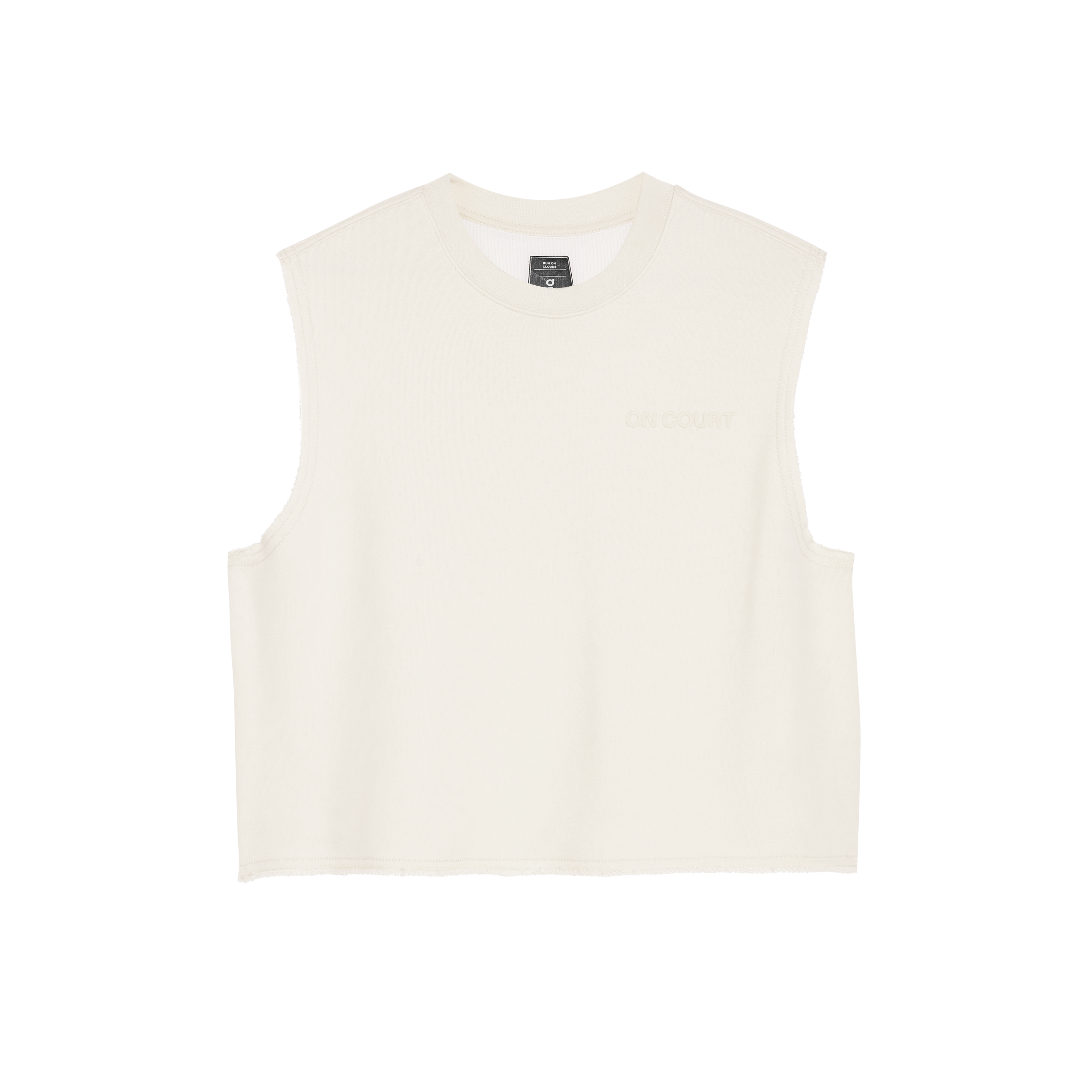Open Club Crew Crop 1 W White