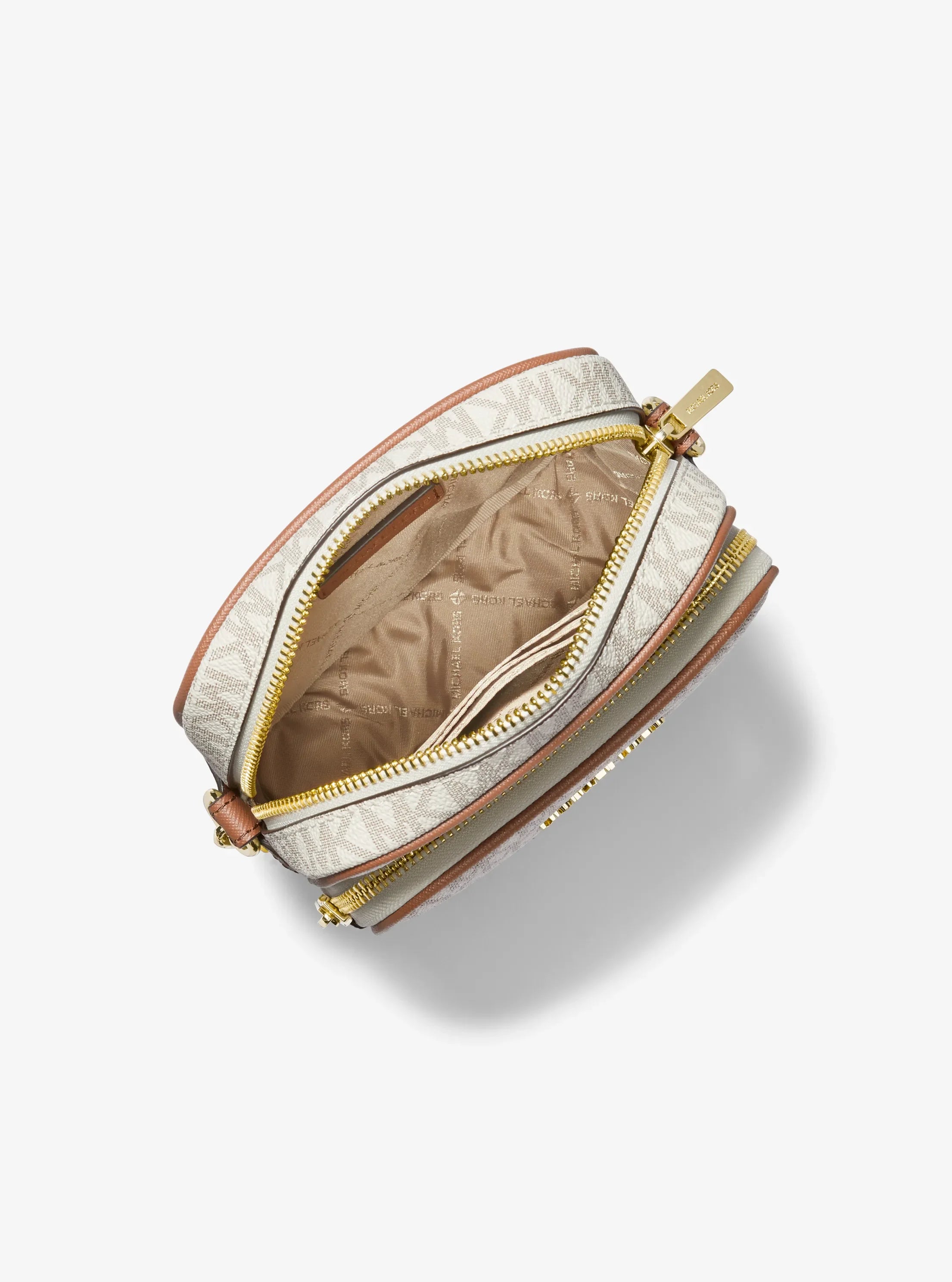 Michael Kors Jet Set Travel Medium Logo Crossbody Bag 'Vanilla'