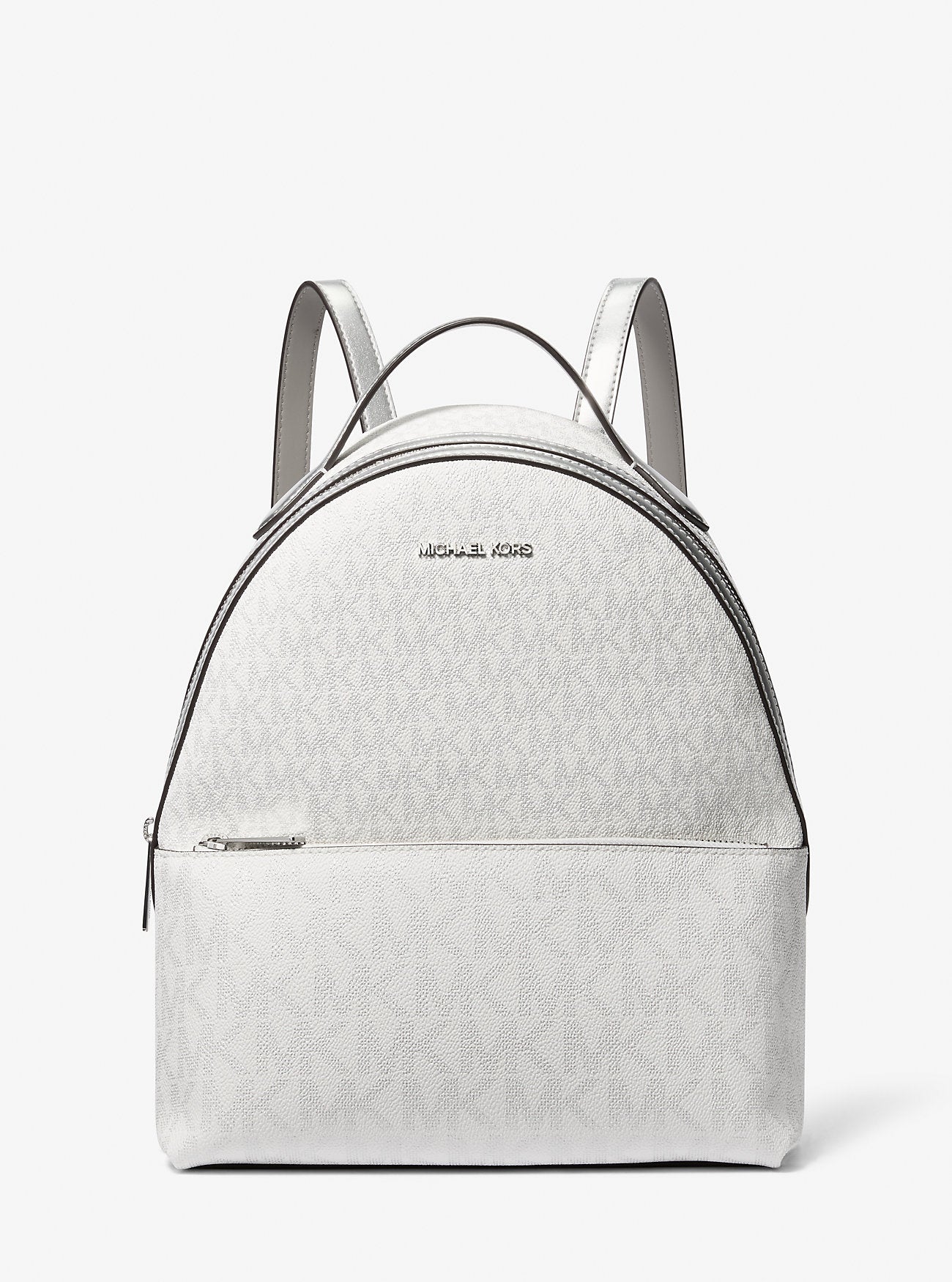 Sheila Medium Logo Backpack SILVER