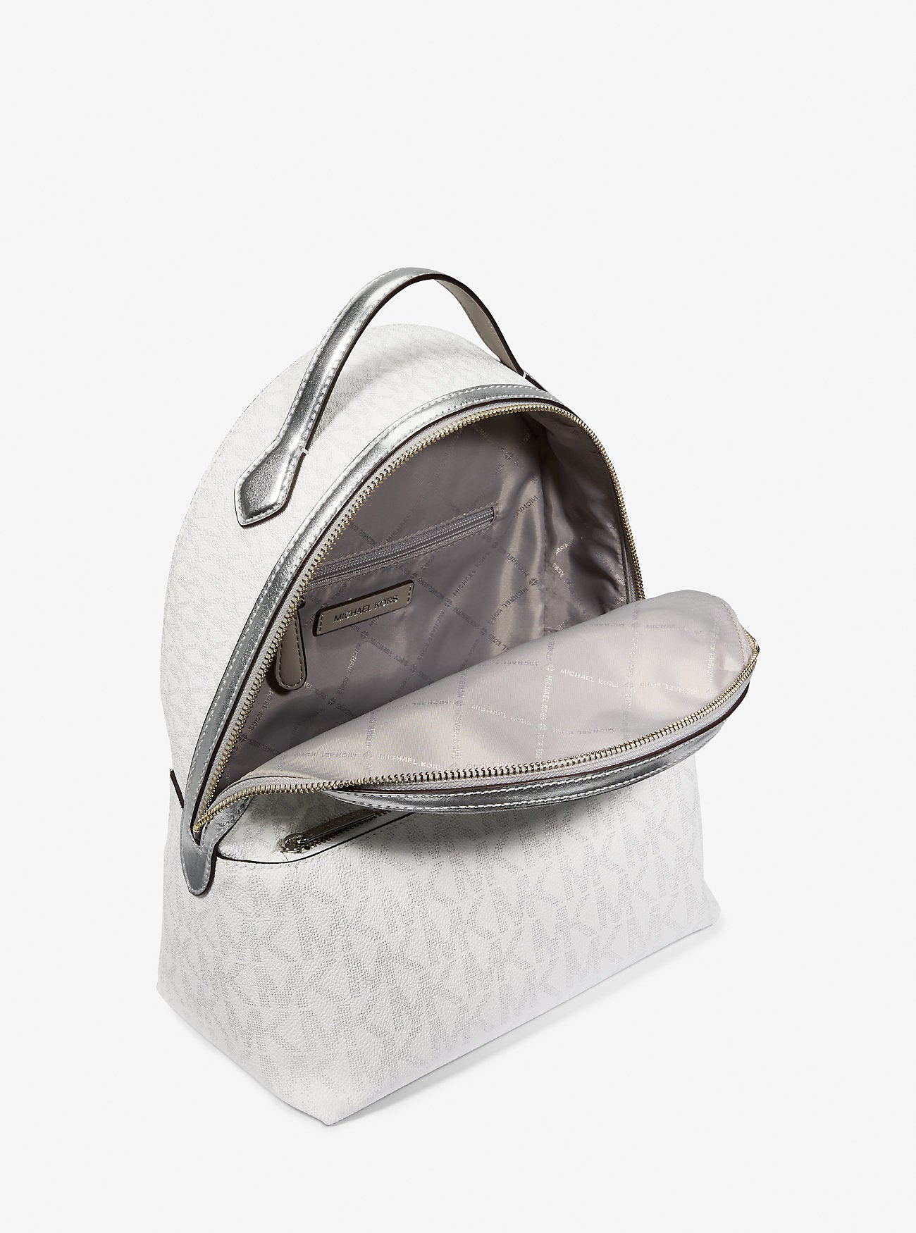 Sheila Medium Logo Backpack SILVER