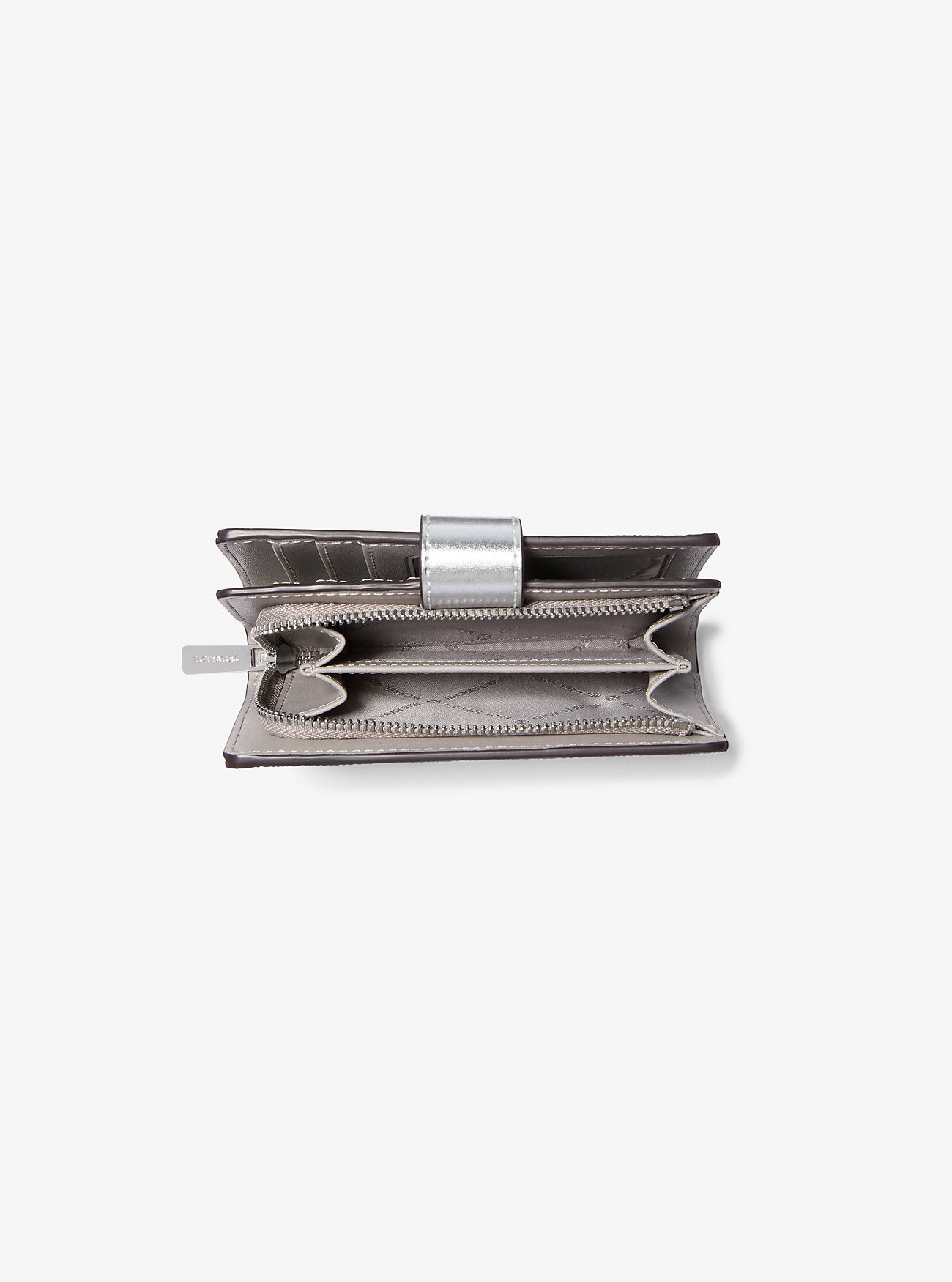 Jet Set Travel Medium Logo Bi-Fold Wallet SILVER