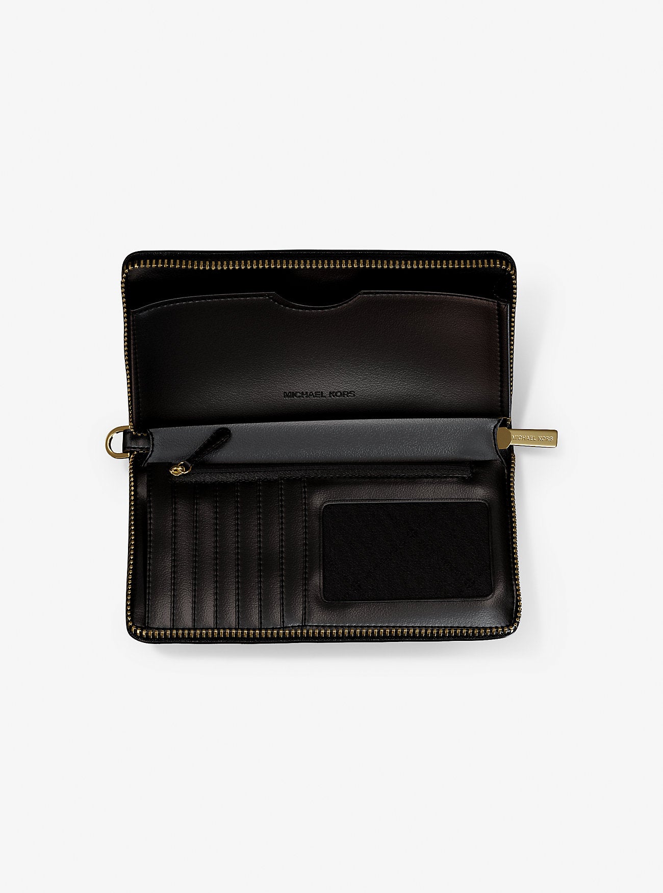 Jet Set Large Signature Logo Smartphone Wallet BLACK