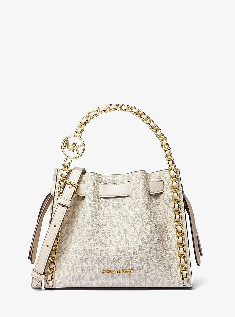 Michael Kors Mina Small Signature Logo Chain Crossbody Bag 'LT CRM Multi'
