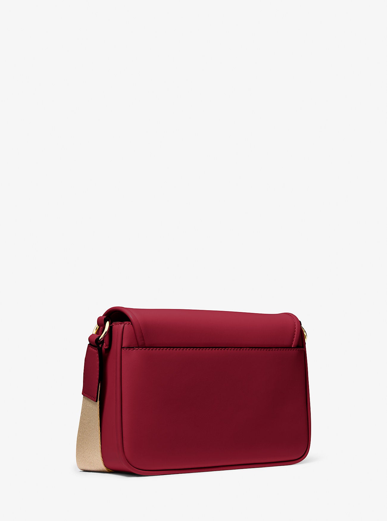 Bradshaw Medium Leather Messenger Bag CHERRY