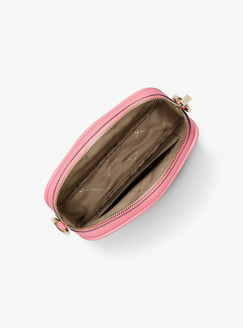 Michael Kors Jet Set Small Signature Logo Camera Crossbody Bag 'Carnation'