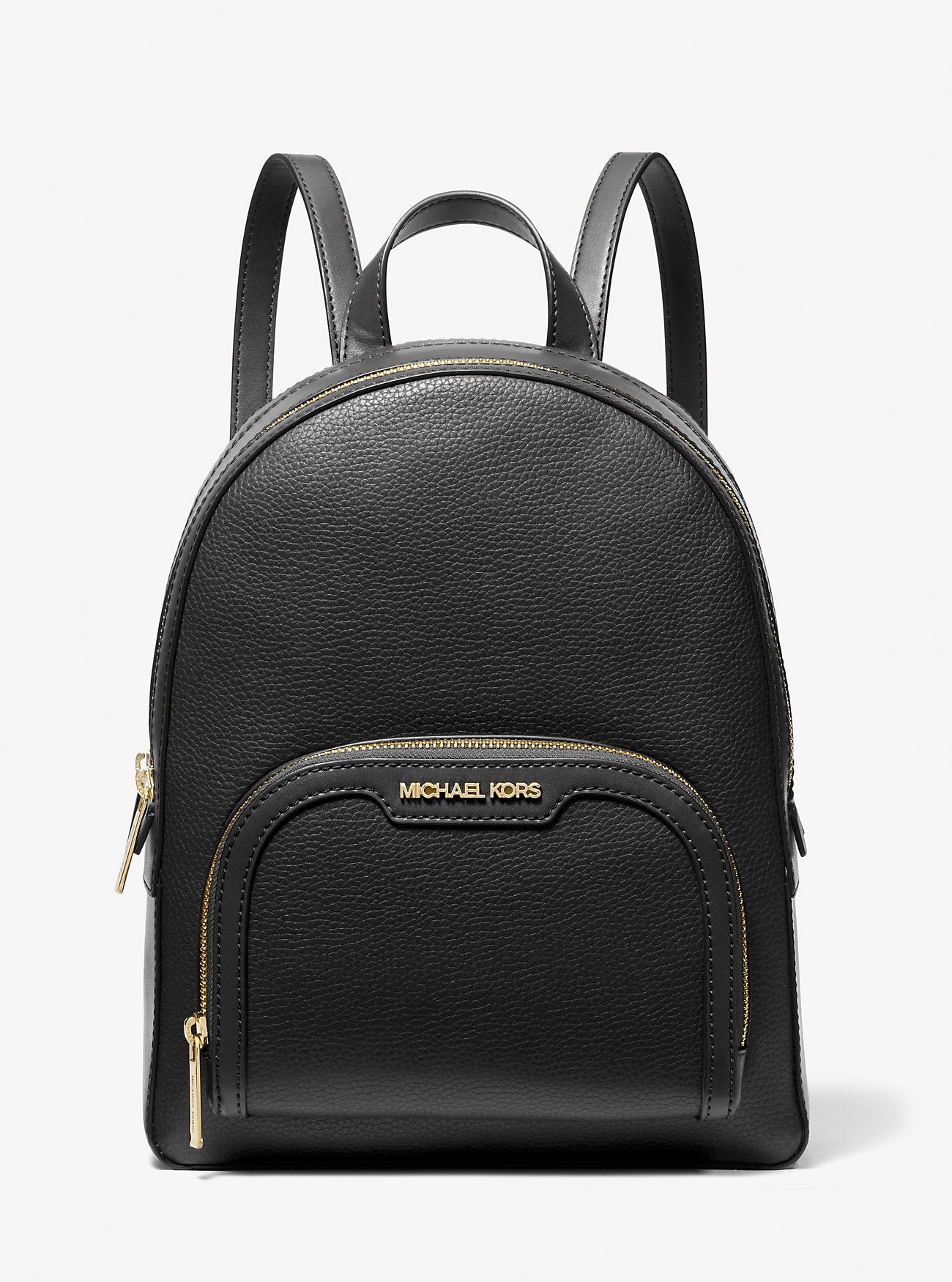 Jaycee Medium Pebbled Leather Backpack BLACK