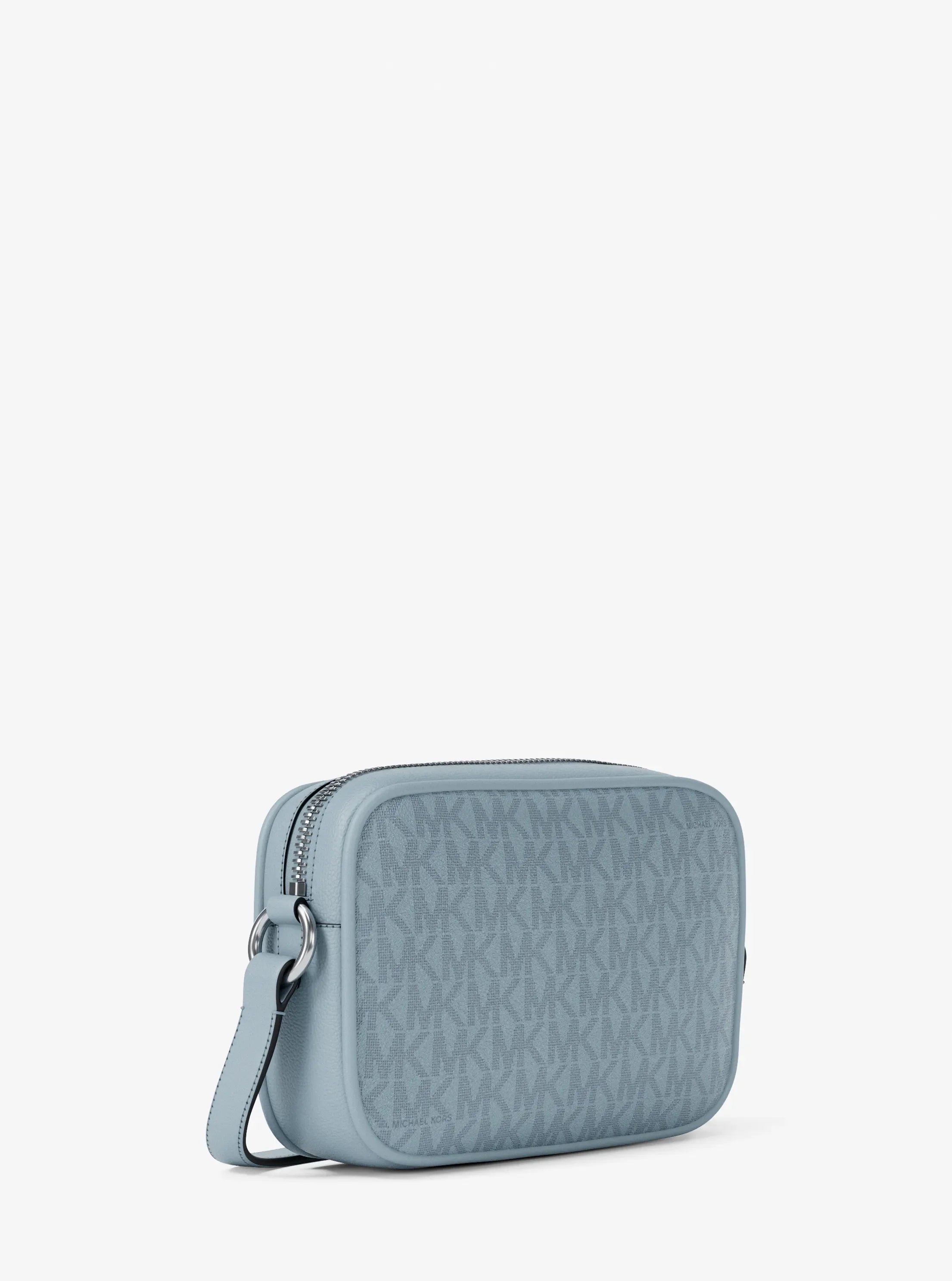 Michael Kors Jet Set Travel Small Signature Logo Camera Crossbody Bag 'Pale Ocean'