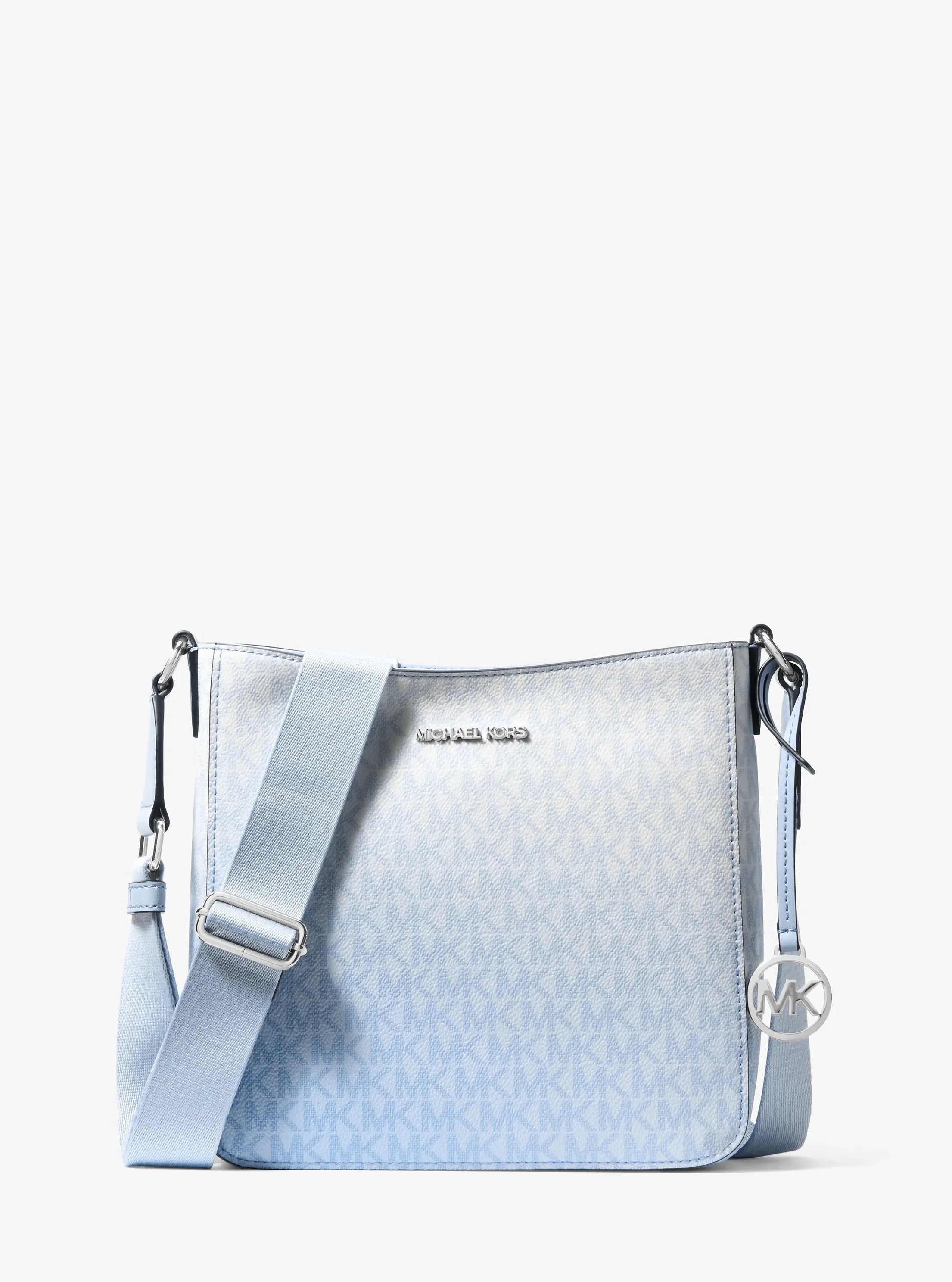 Michael Kors Jet Set Travel Ombré Signature Logo Crossbody Bag 'Pale Ocean'