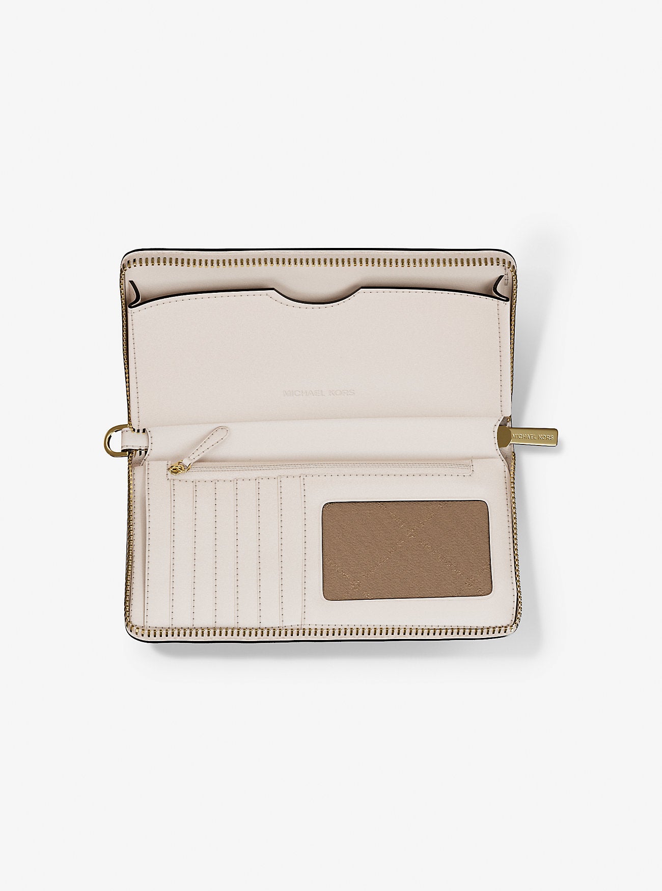 Large Pebbled Leather Smartphone Wristlet