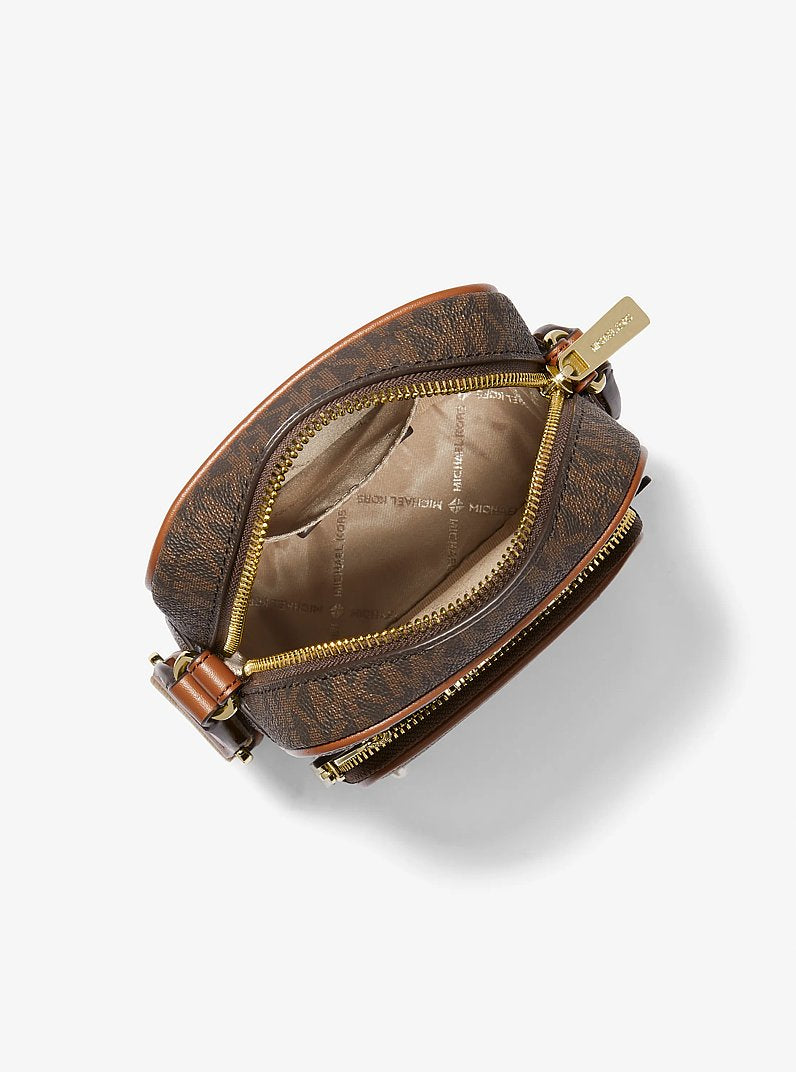 Michael Kors Jet Set Medium Signature Logo Crossbody Bag 'Brown'