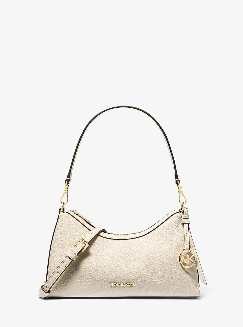 Michael Kors Sammy Small Pebbled Leather Convertible Crossbody Bag 'LT Cream'