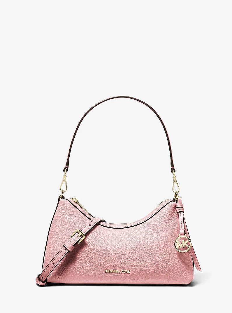 Michael Kors Sammy Small Pebbled Leather Convertible Crossbody Bag 'Powder Blush'