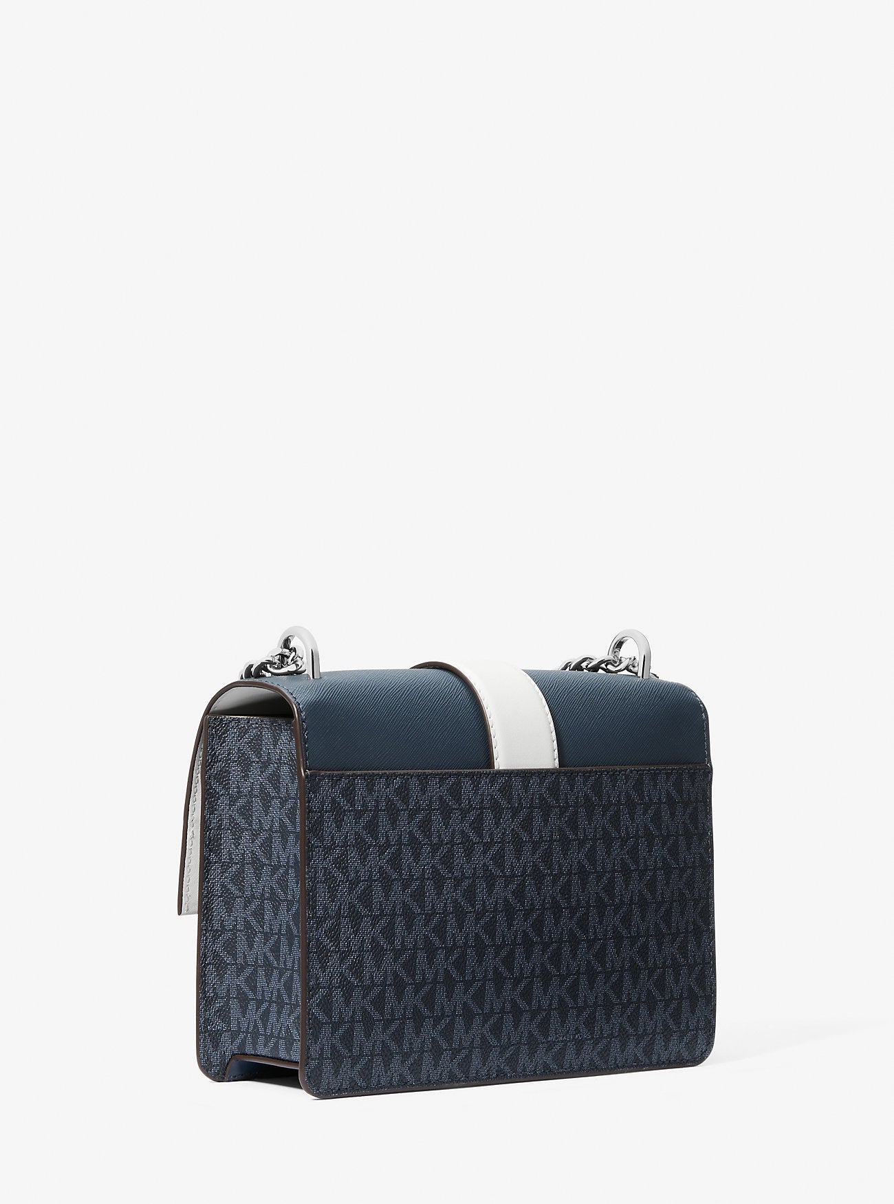 Michael Kors Greenwich Small Color-Block Signature Logo Crossbody Bag Admirl Multi