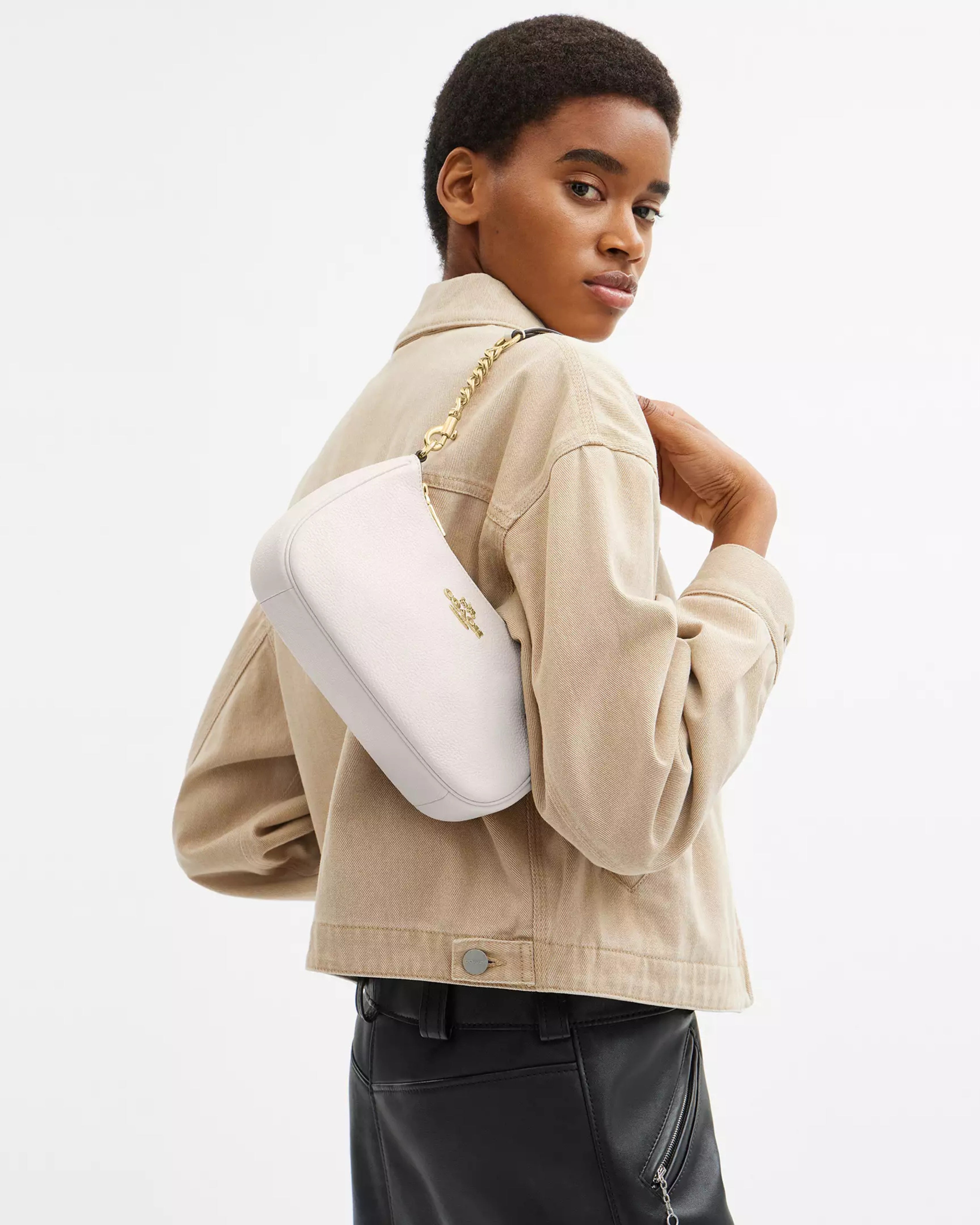 Coach Teri Shoulder Bag 'Gold Chalk'