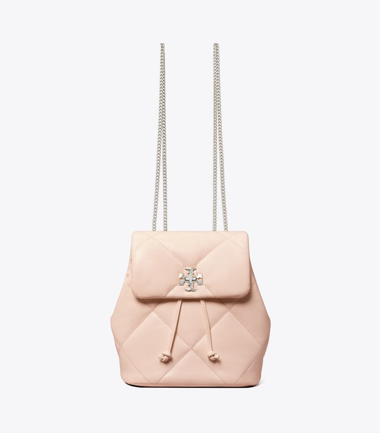 Tory Burch Mini Kira Diamond Quilt Backpack Soft Pink