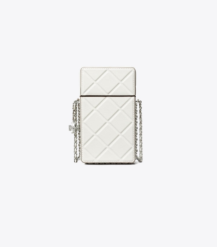 Tory Burch Fleming Phone Crossbody Blanc