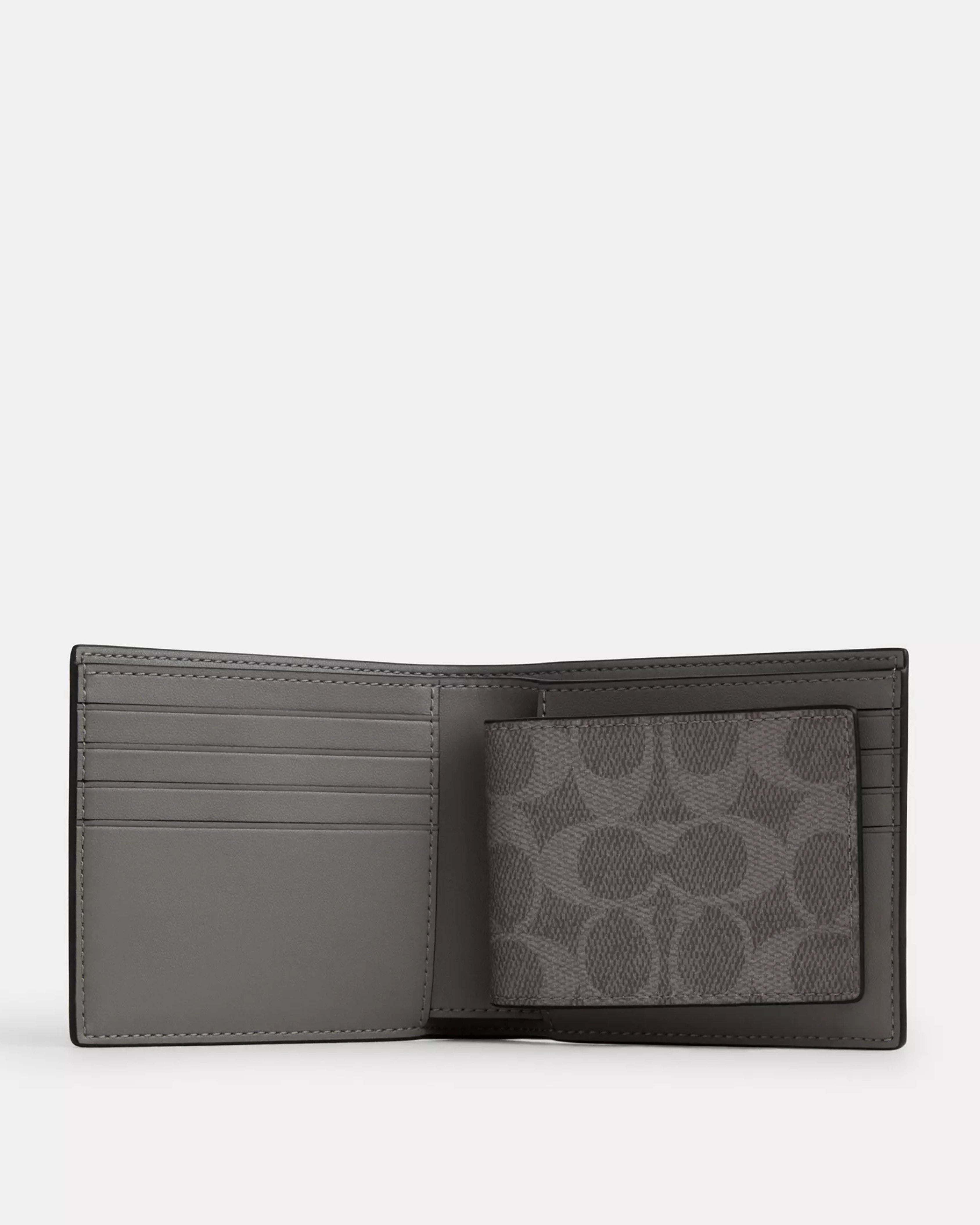 Coach 3-In-1 Wallet With Camo Print And Coach 'Grey Multi'