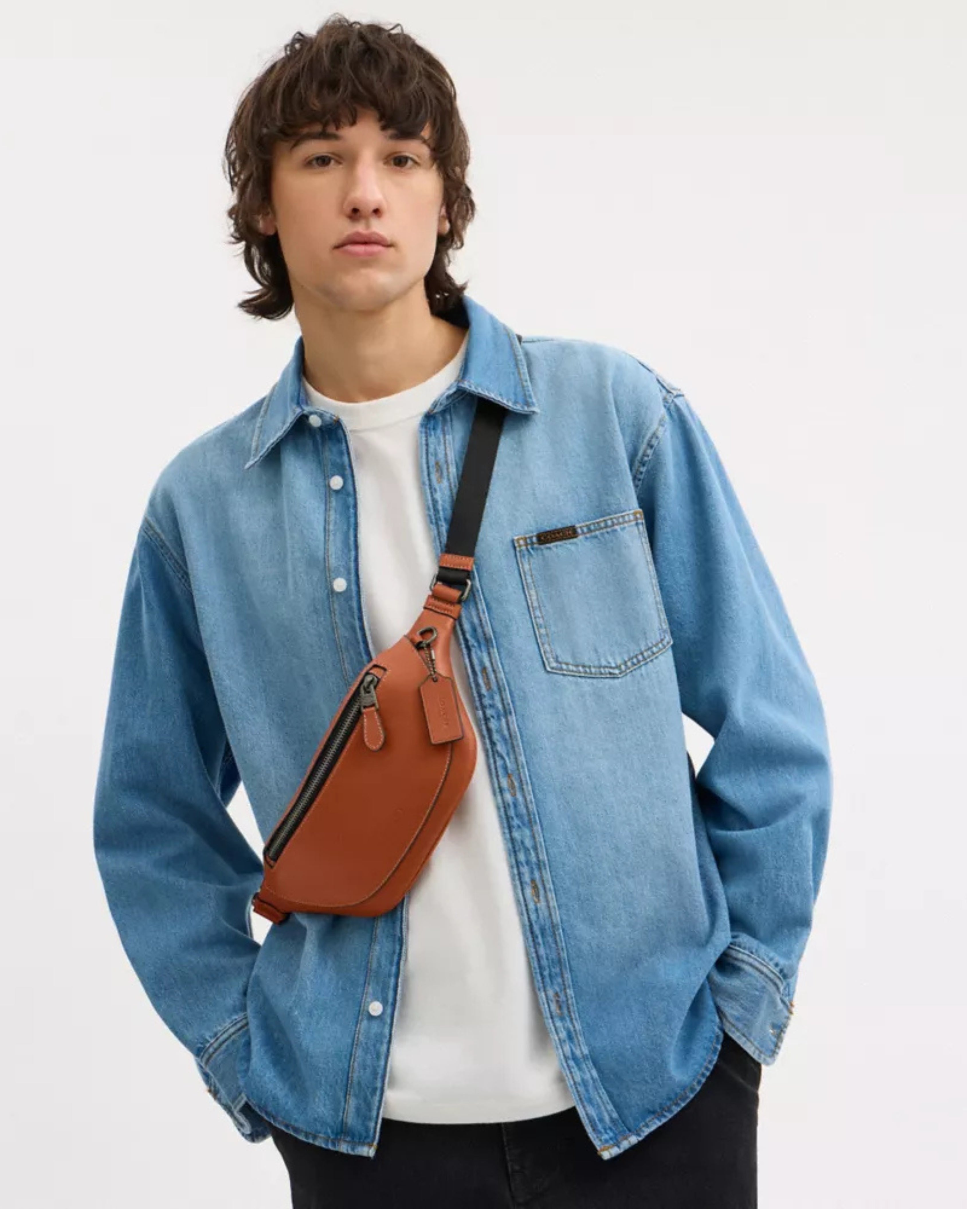 Coach Warren Mini Belt Bag 'Gunmetal Tan'