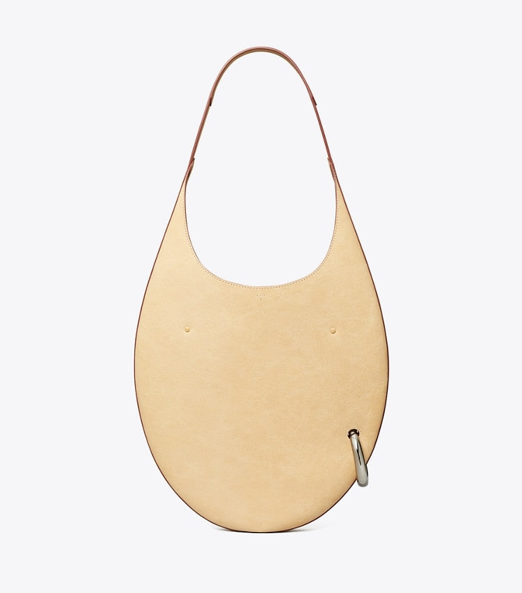 Tory Burch Pierced Handbag Smoky Tan