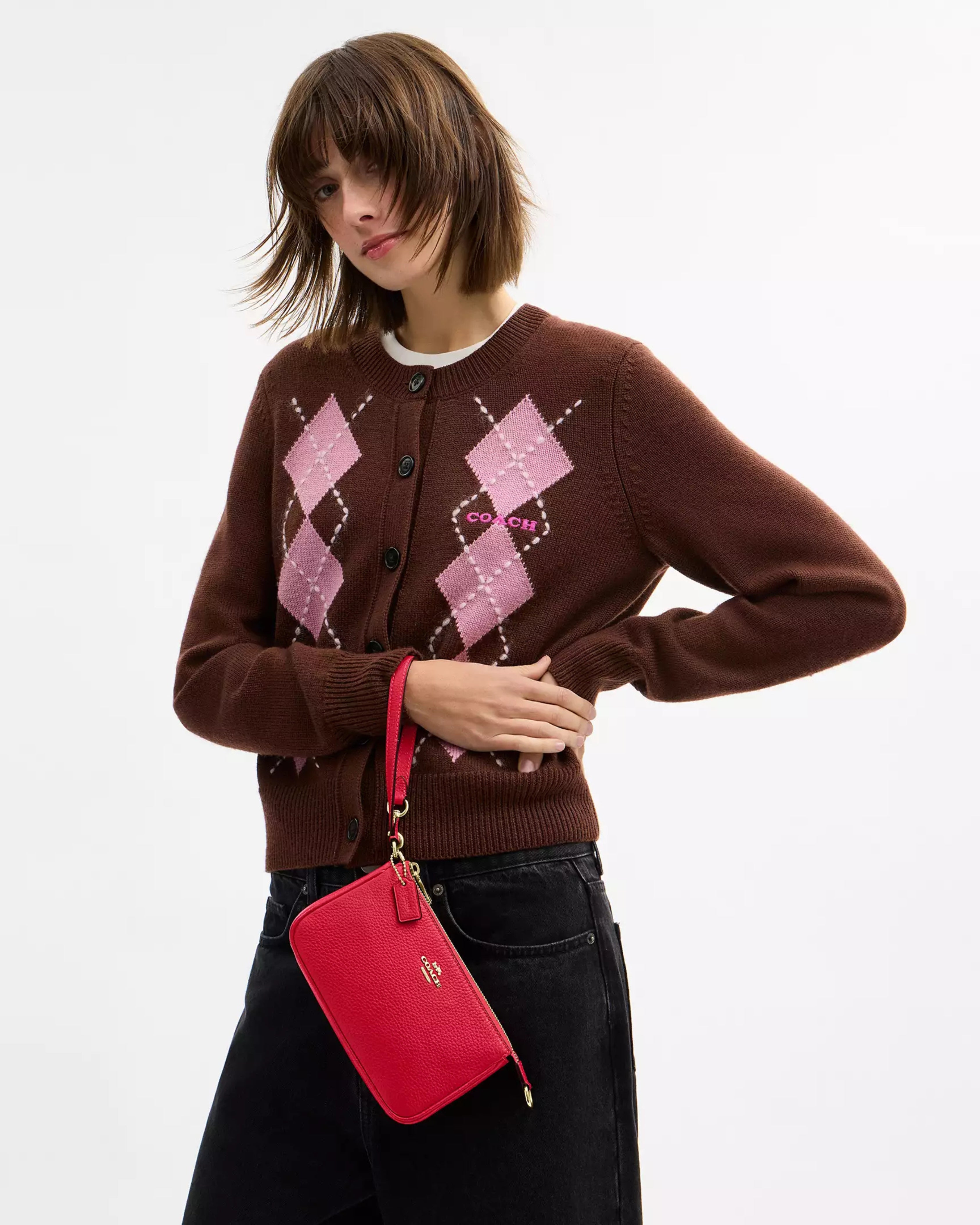 Coach Nolita 19 'Pebbled Leather/Gold/Carnation'