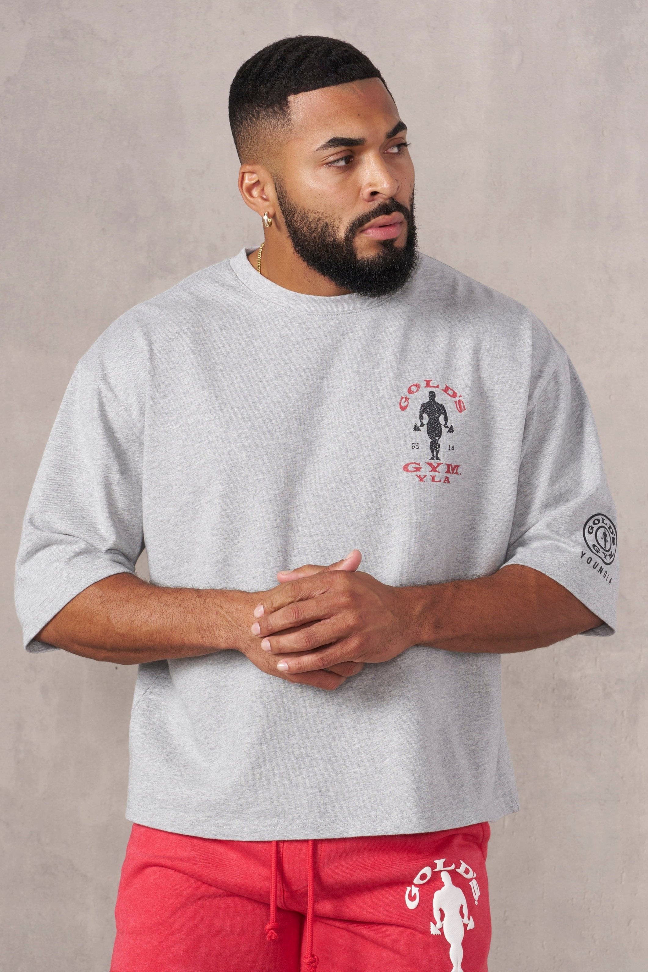 YoungLA 4002 - Golds Gym New Age Tees 'Heather Grey'