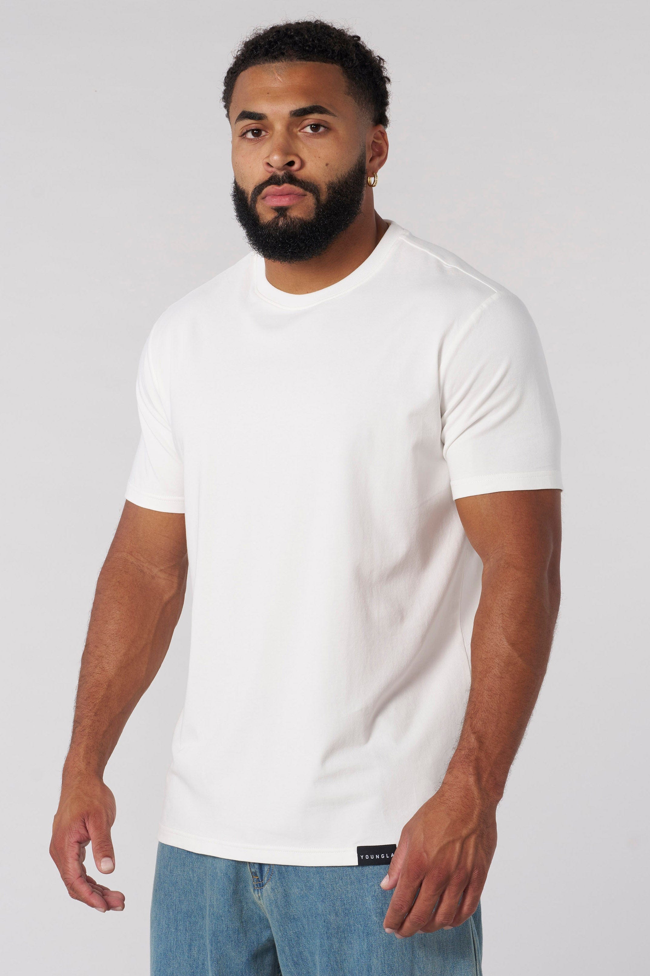 YoungLA 4023 - Perfect Tee Straight Bottom 2.0 'White Wash'