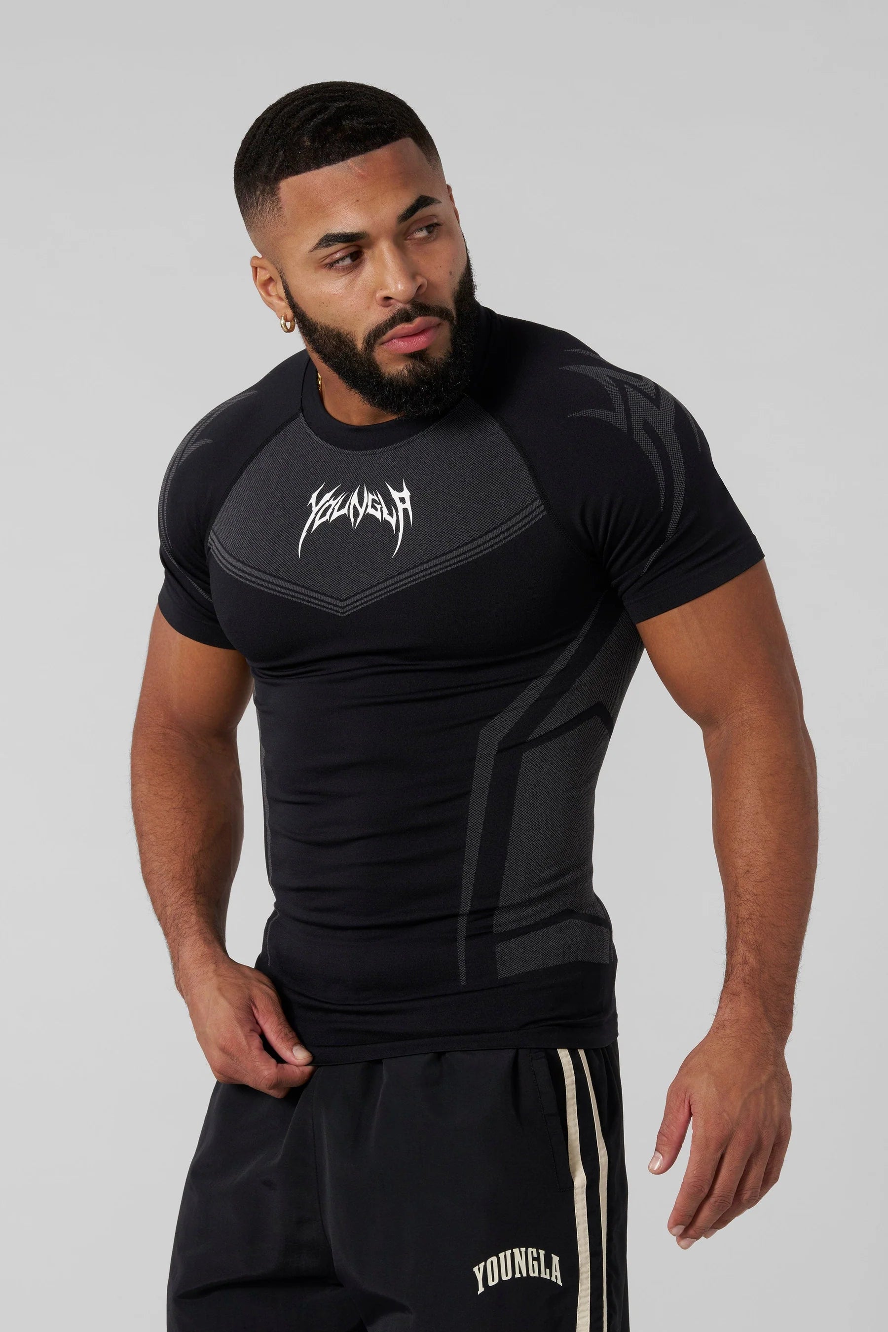Young La 4041 - Warrior Compression Tees 'Black