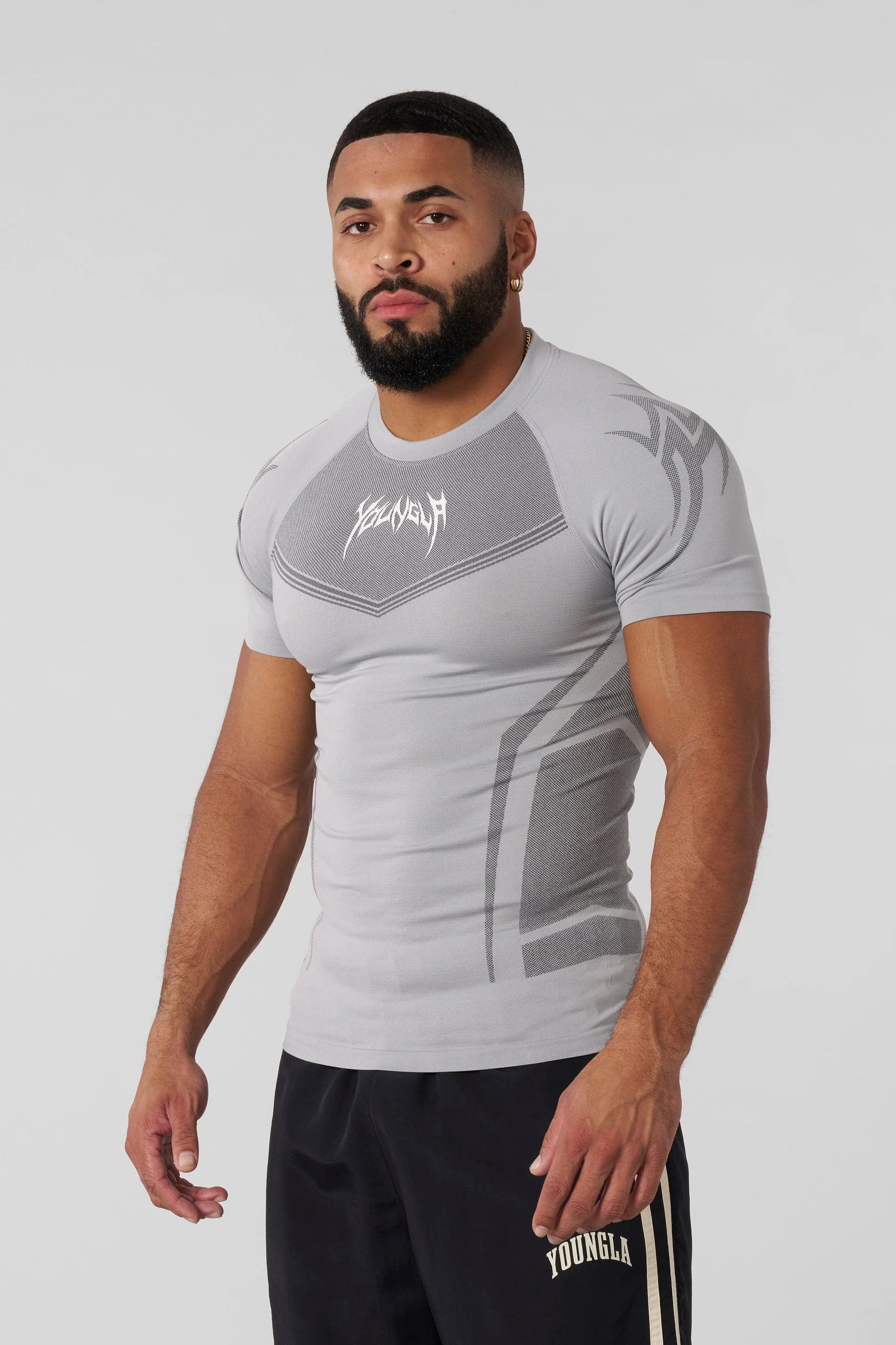 Young La 4041 - Warrior Compression Tees 'Grey'