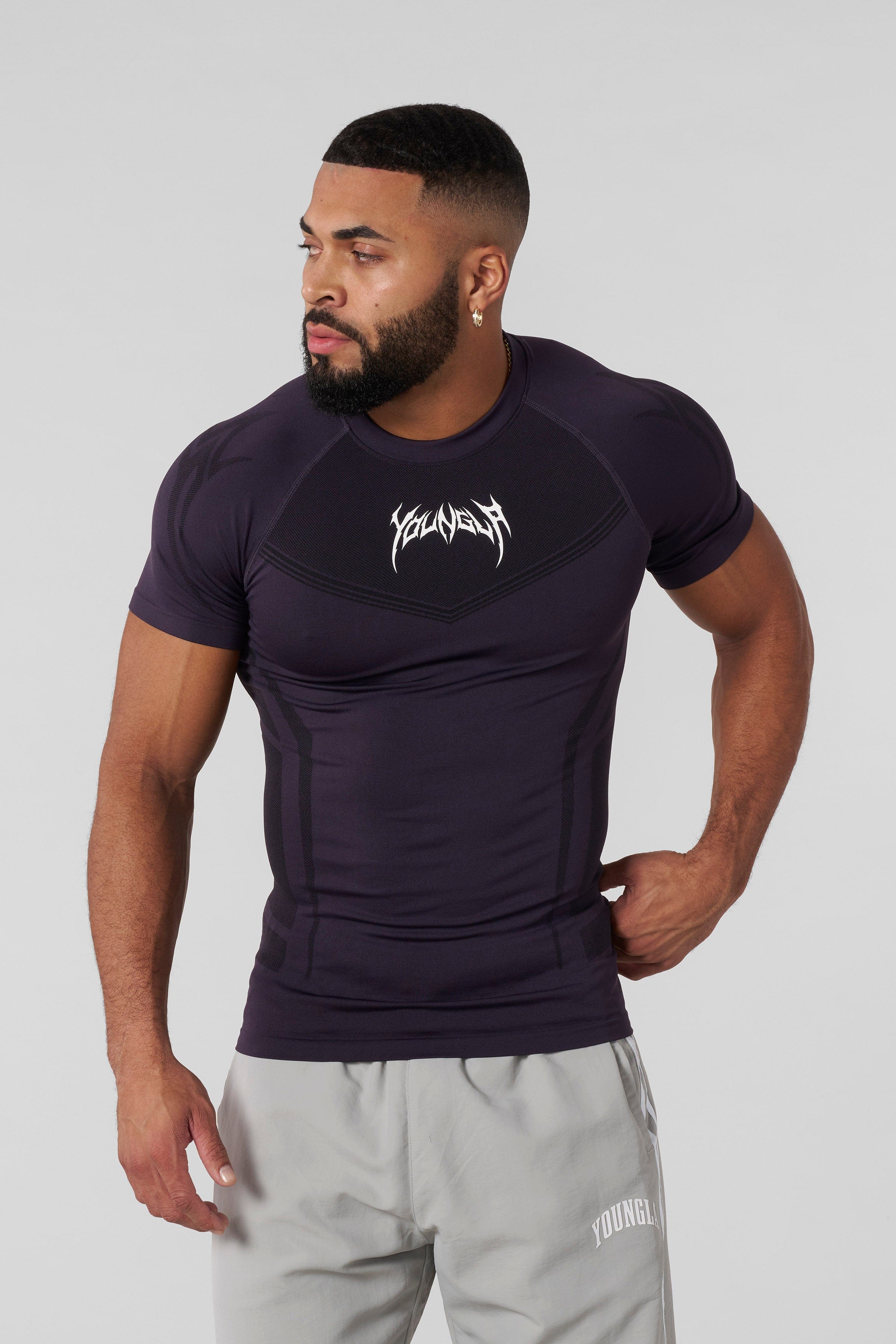 YoungLA 4041 - Warrior Compression Tees 'Purple'