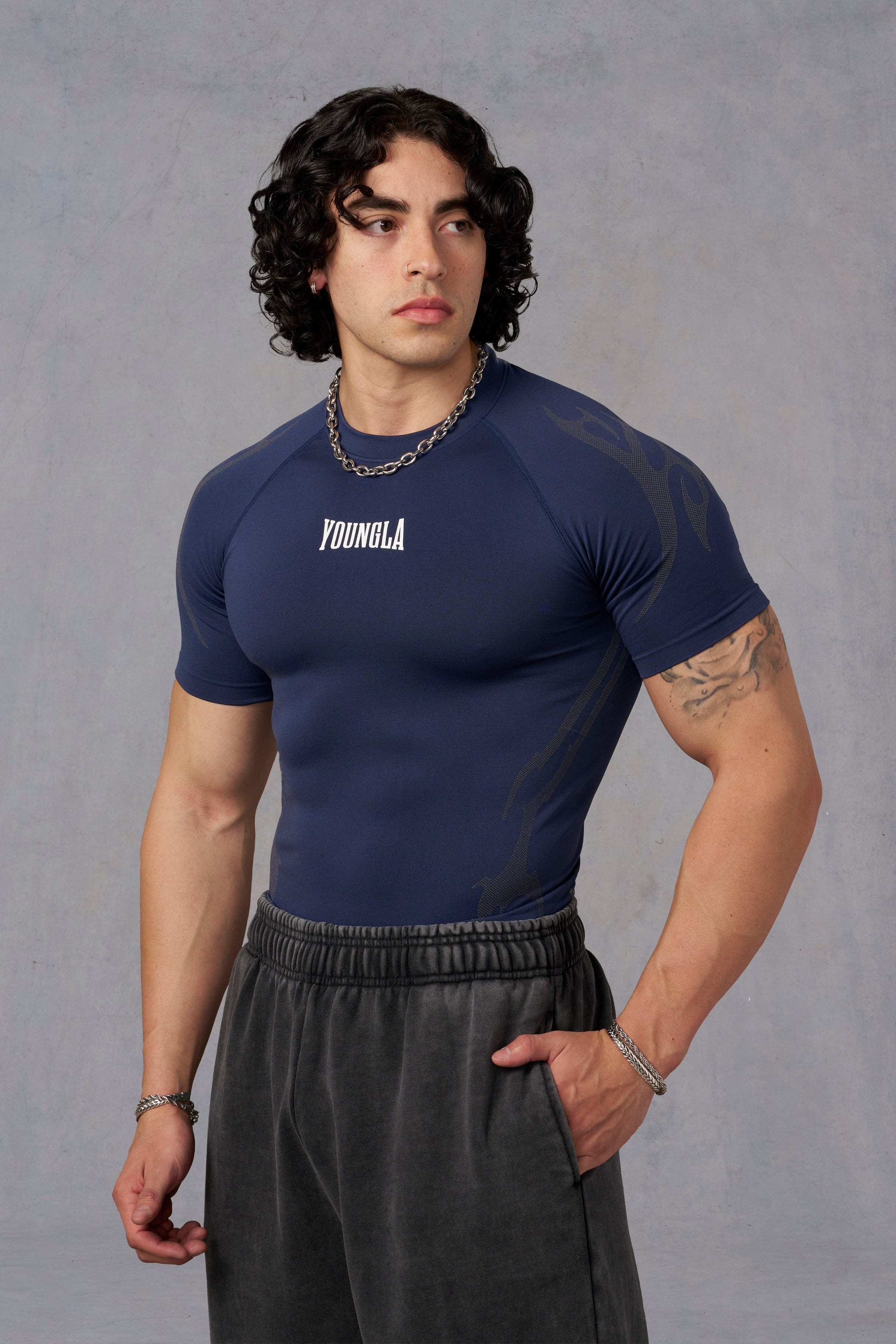 Young La 4067 - Gothic Compression Tees 'Navy'