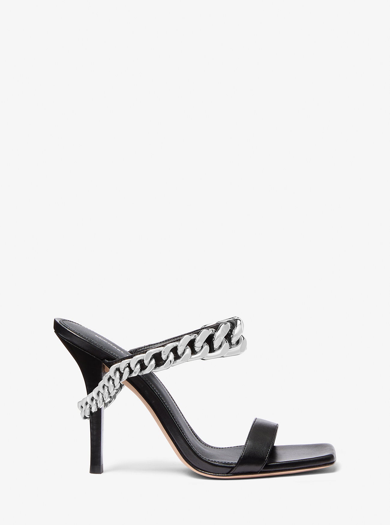 Bianca Embellished Leather Sandal BLACK