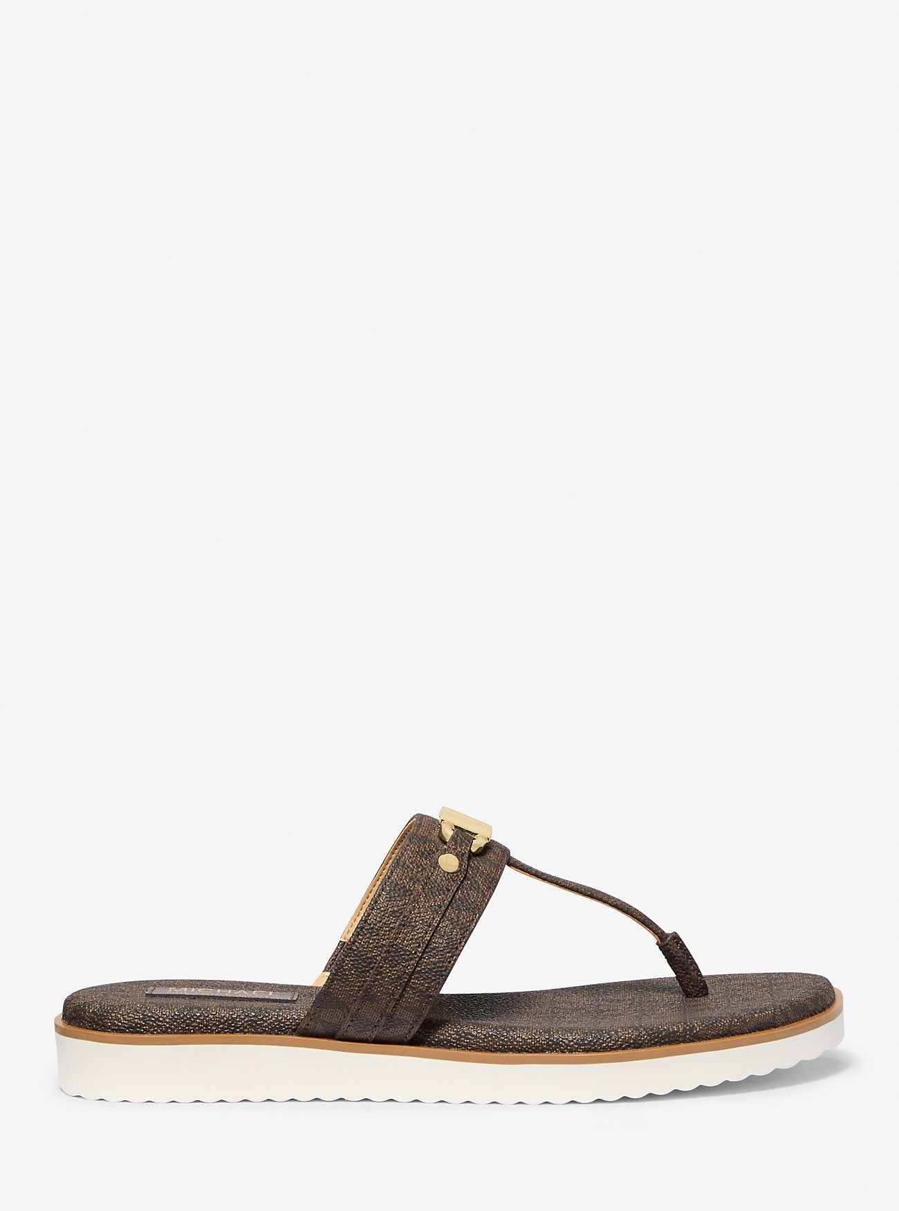 Farrah Signature Logo Sandal BROWN