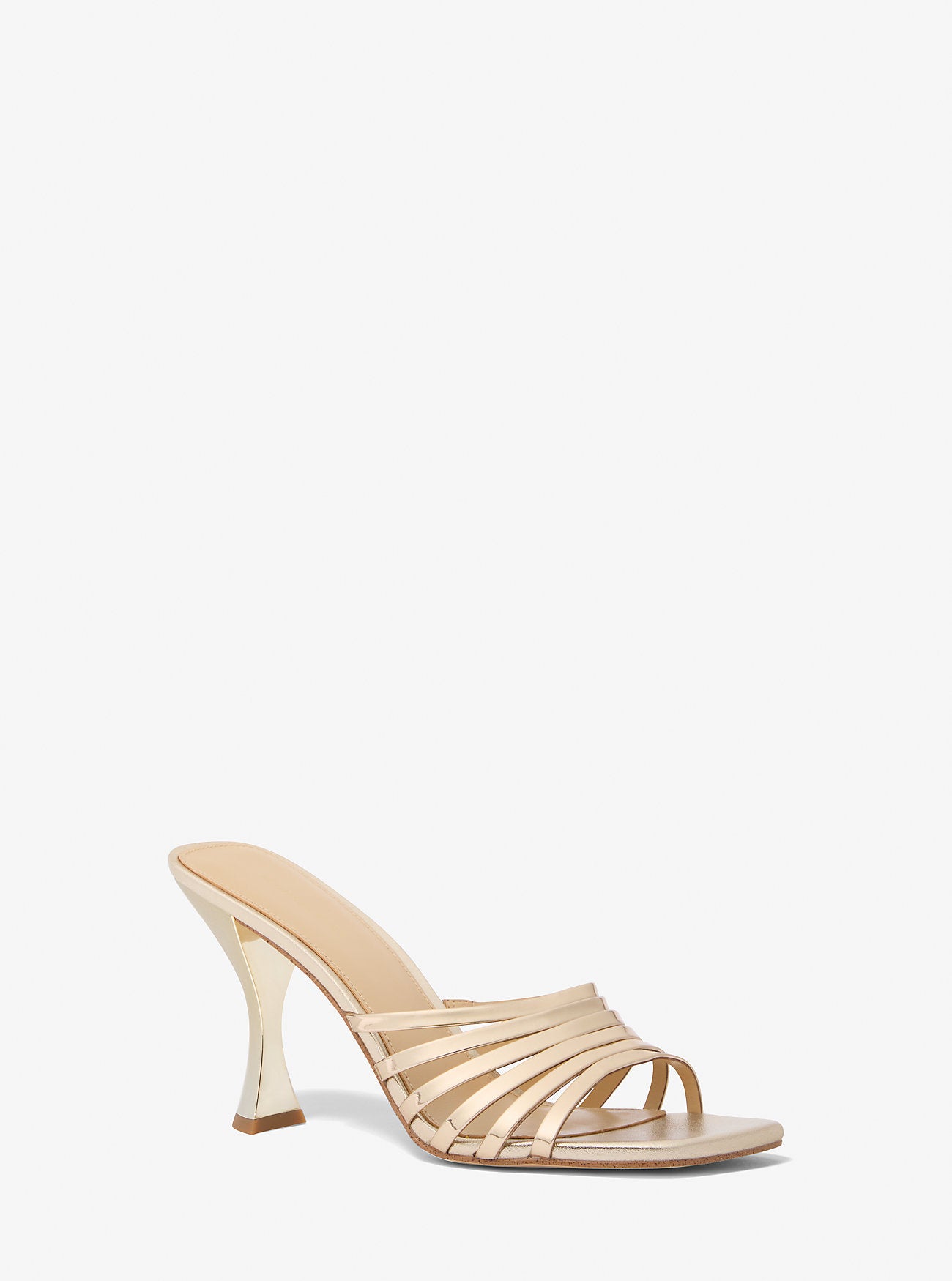 Haisley Metallic Leather Sandal PALE GOLD