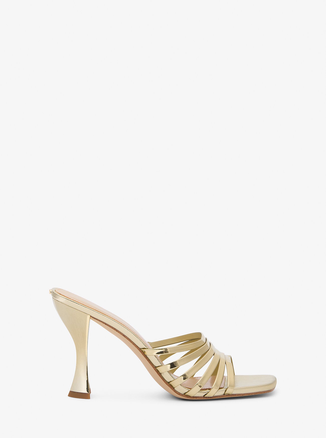 Haisley Metallic Leather Sandal PALE GOLD