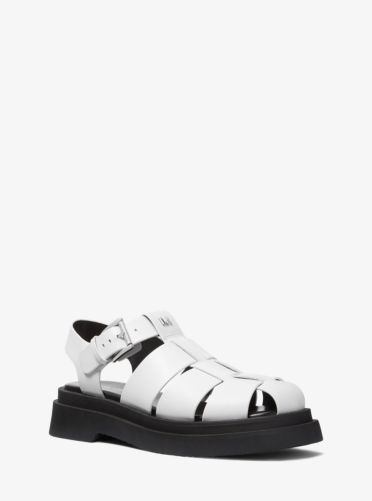 Indy Fisherman Leather Sandal OPTIC WHITE