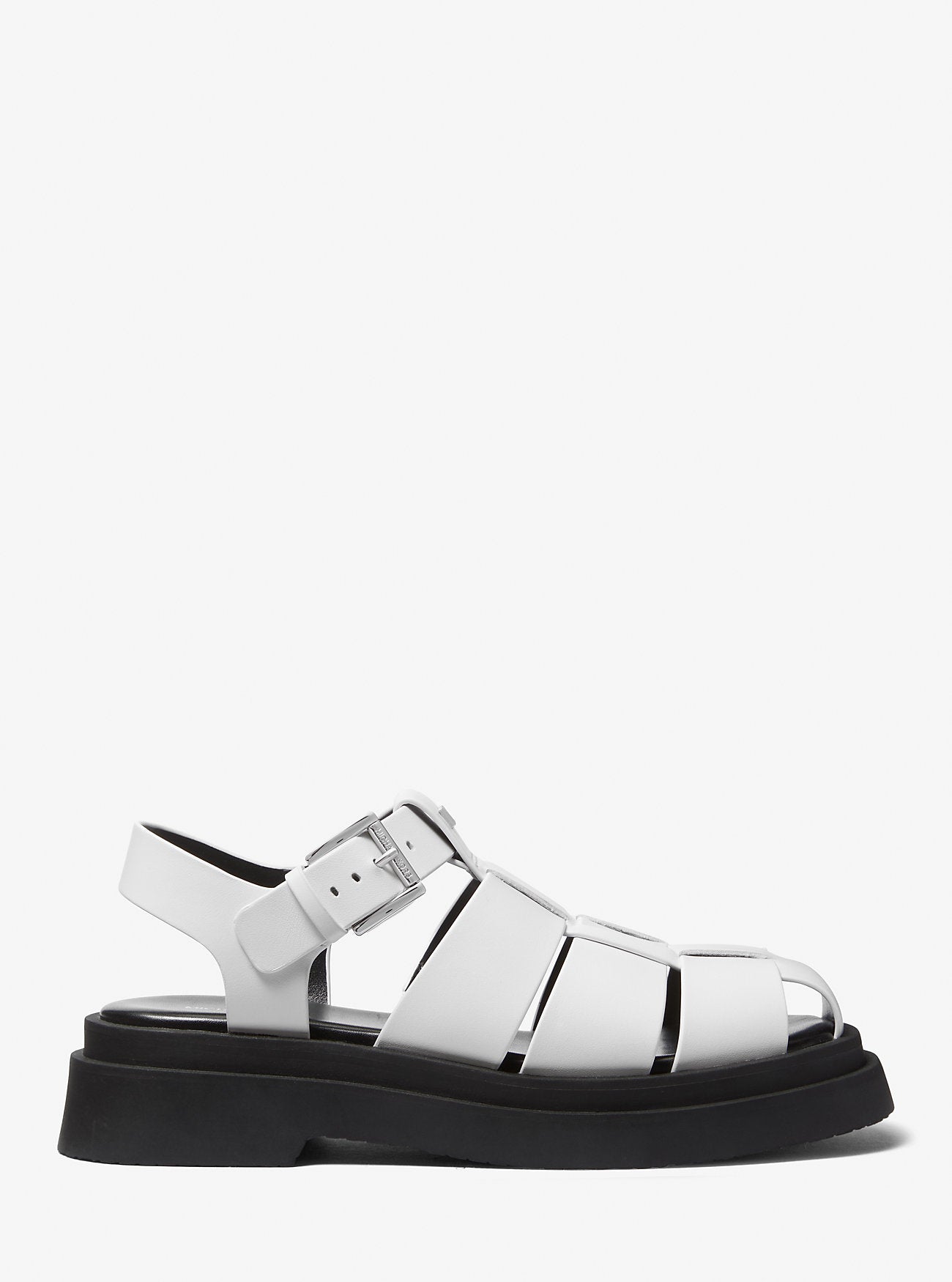 Indy Fisherman Leather Sandal OPTIC WHITE
