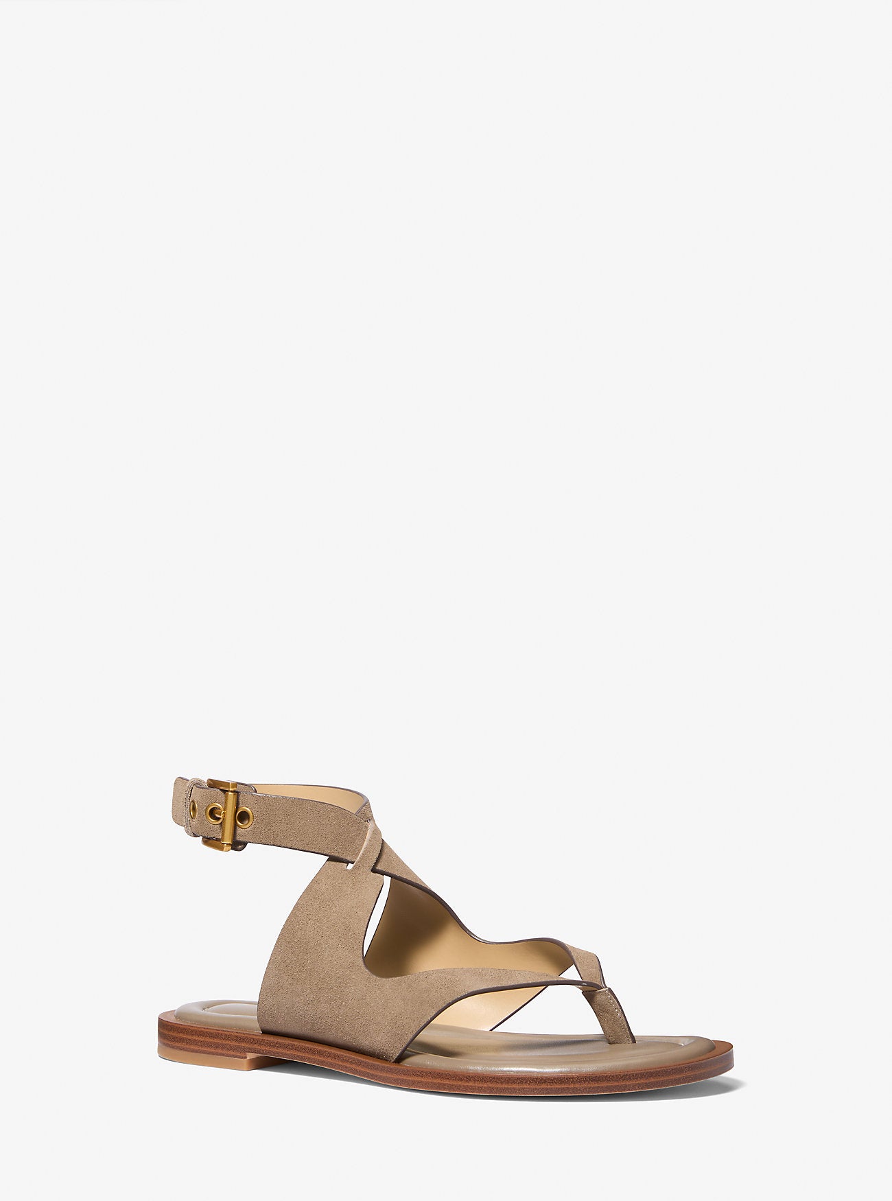 Irene Suede Wrap Sandal BIRCH