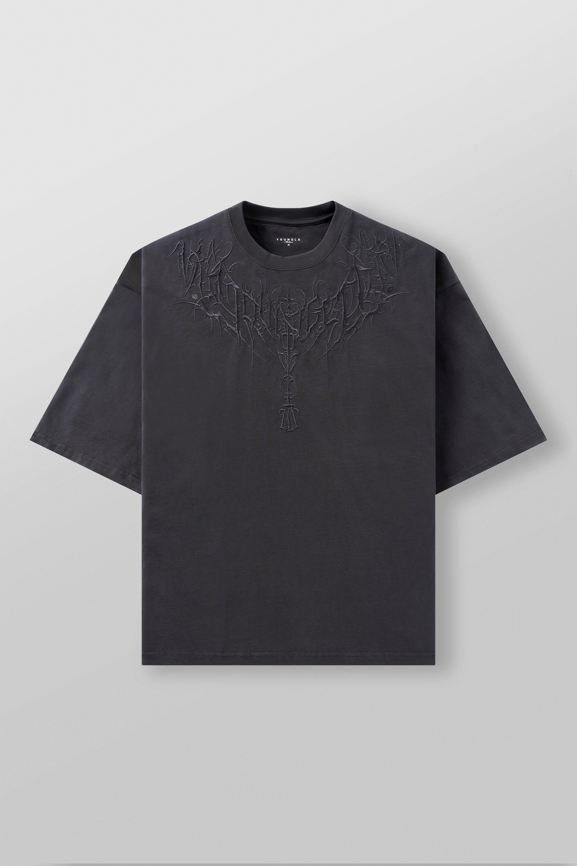 YoungLA 4106 - Dark Wave Tees 'Charcoal Wash'
