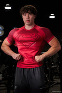 YoungLA 4117 - Superman Compression Tees 'Red'