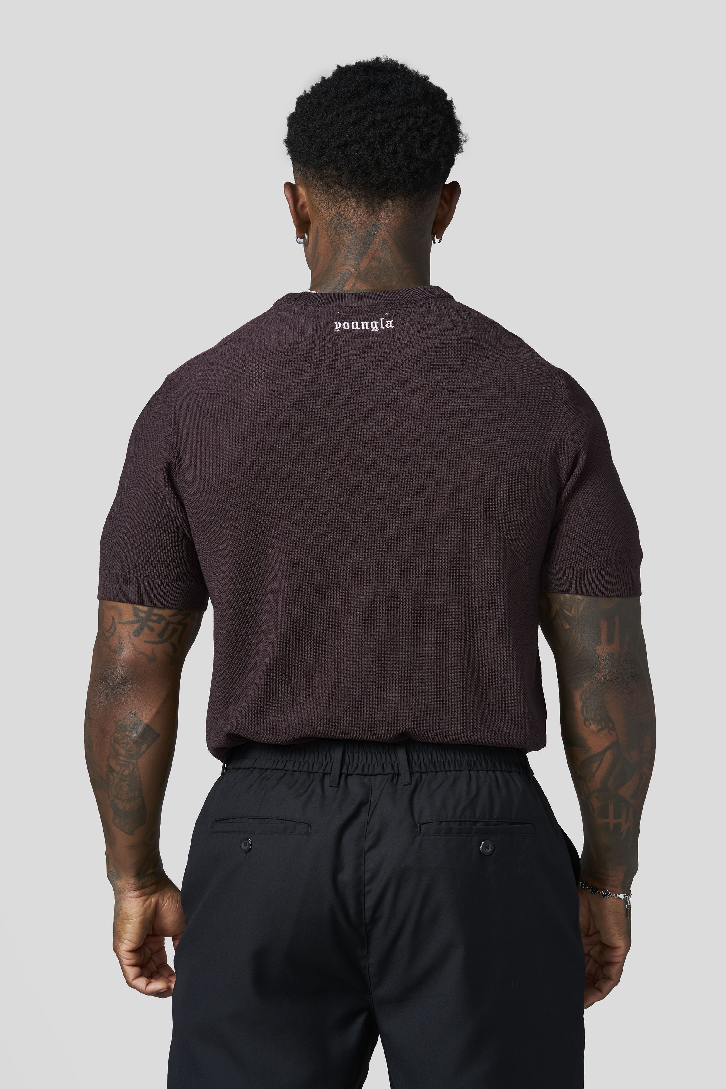 YoungLA 4126 - Dressy Sweater Tees 'Brown'
