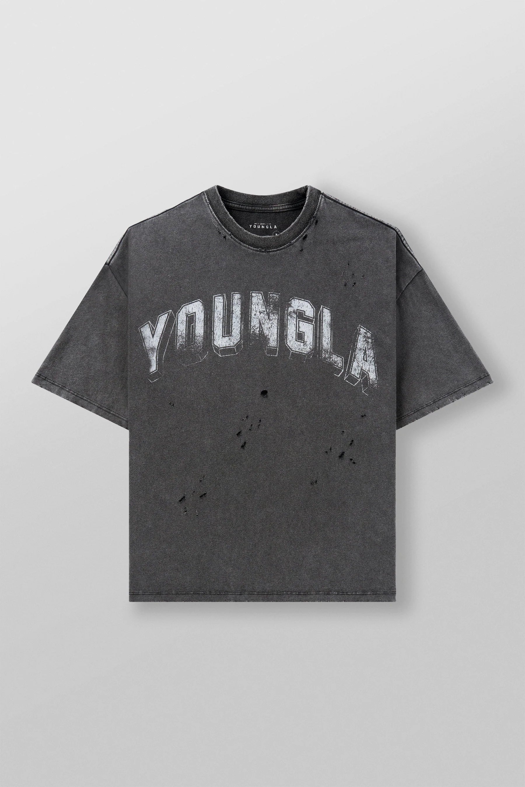 Young La 4146 - Scuffed Cloud Tees 'Grey Wash'