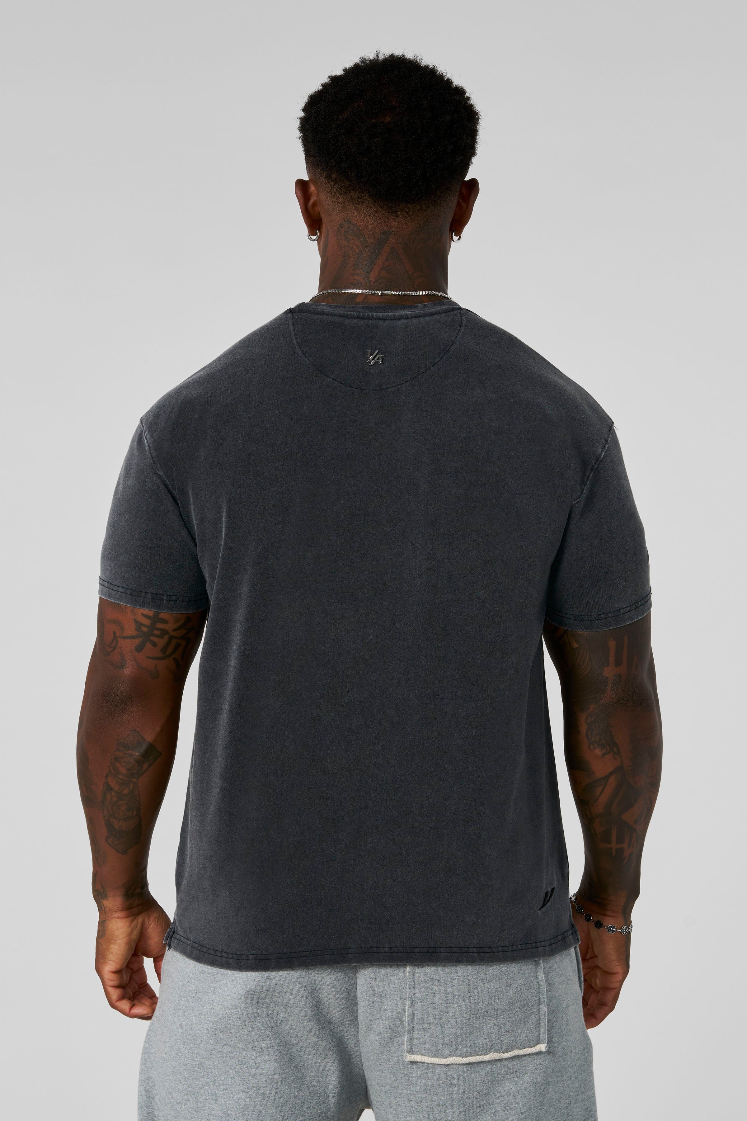 YoungLA 4148 - Elevated Essentials - Fitted Tee 'Grey Wash'