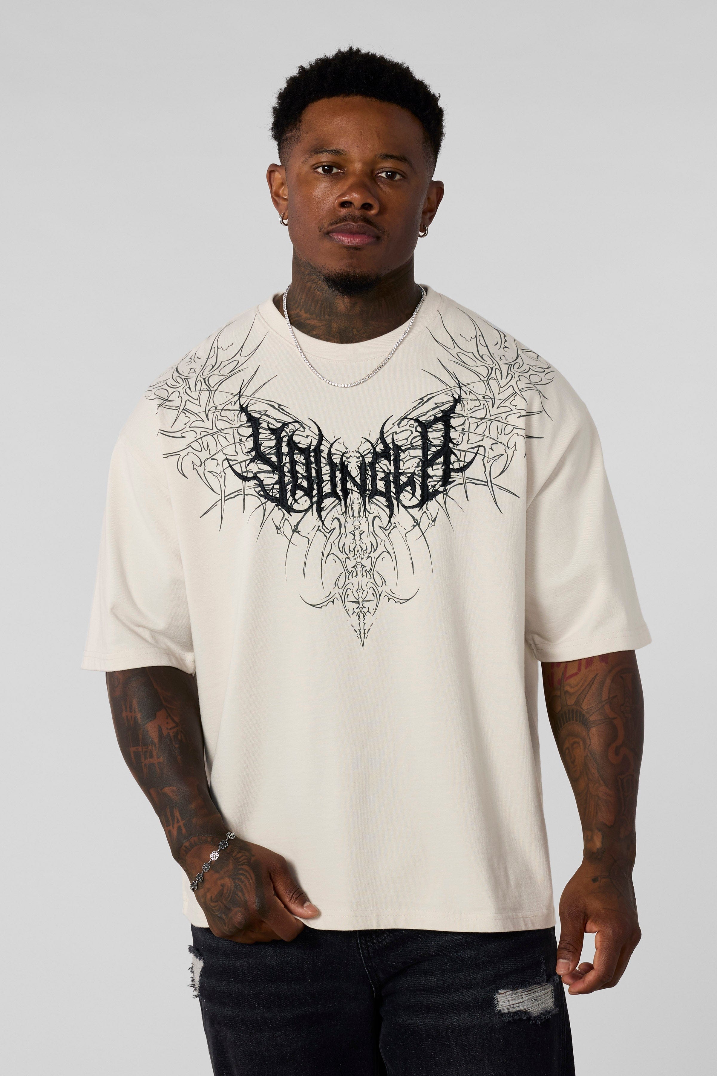 YoungLA 4149 - Gothic Tees 'Off-White'